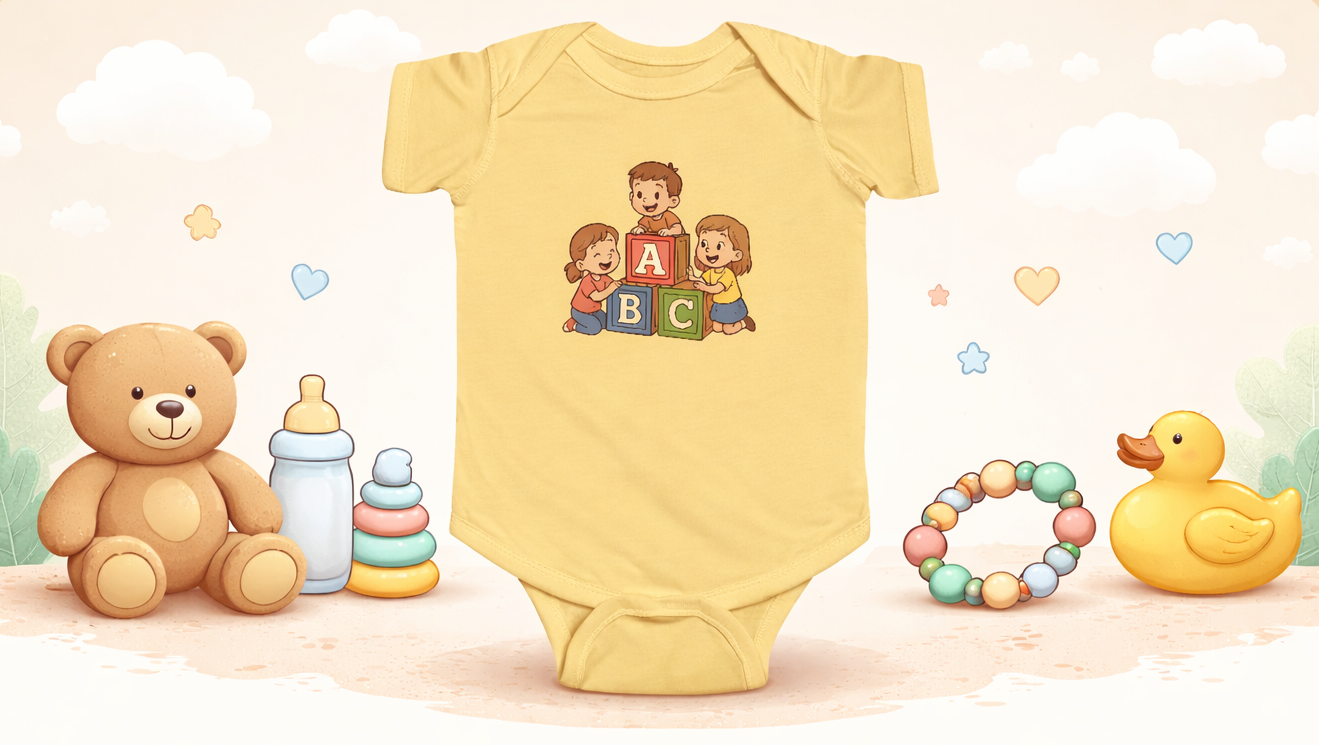 New Baby Gifts – T-Shirts, Babygrows, Cushions & Tote Bags