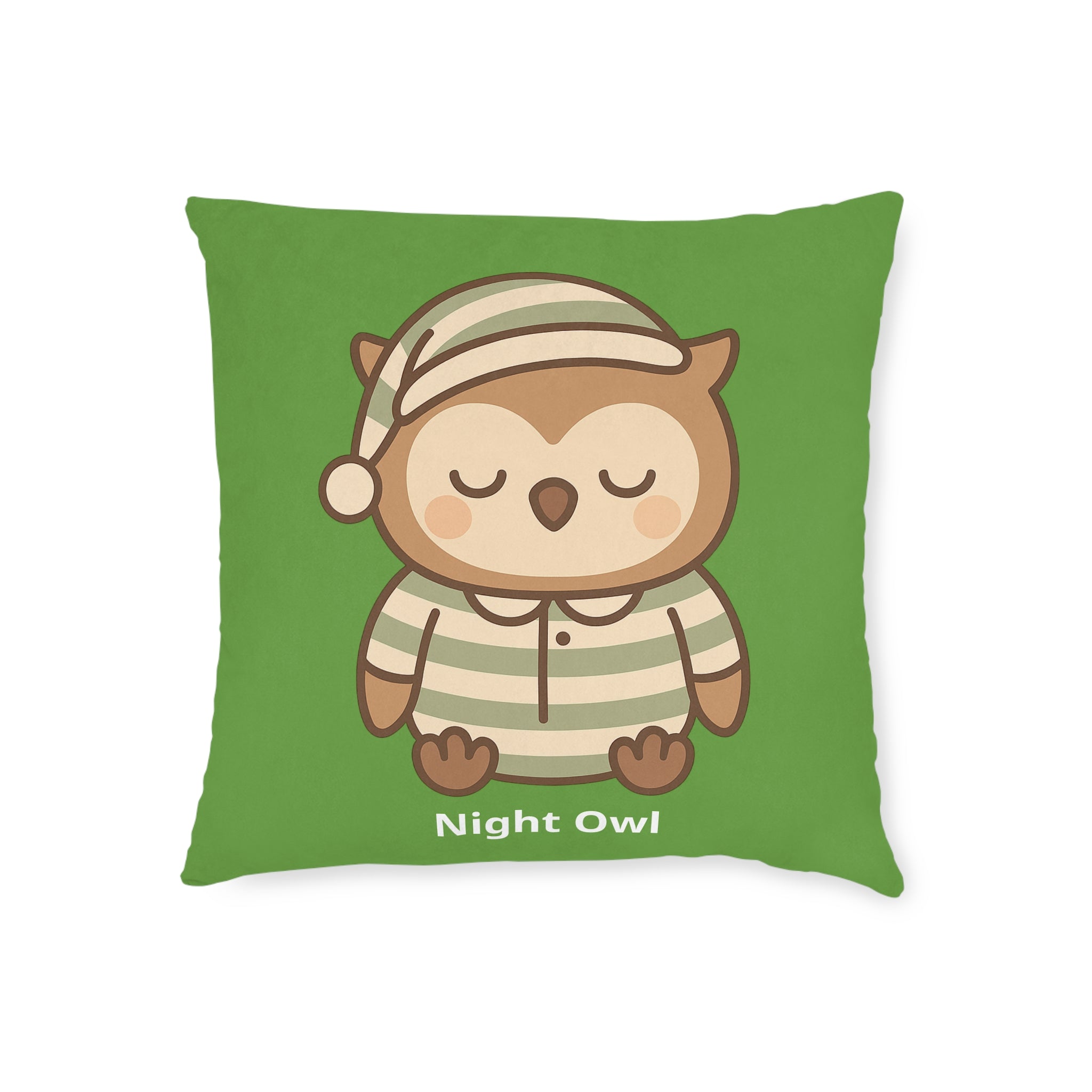 Square Cushion – Night Owl - The Woodland Dreamers