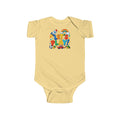 Let’s Play Baby Bodysuit - Colorful Toy Rocket & Rainbow Infant Onesie