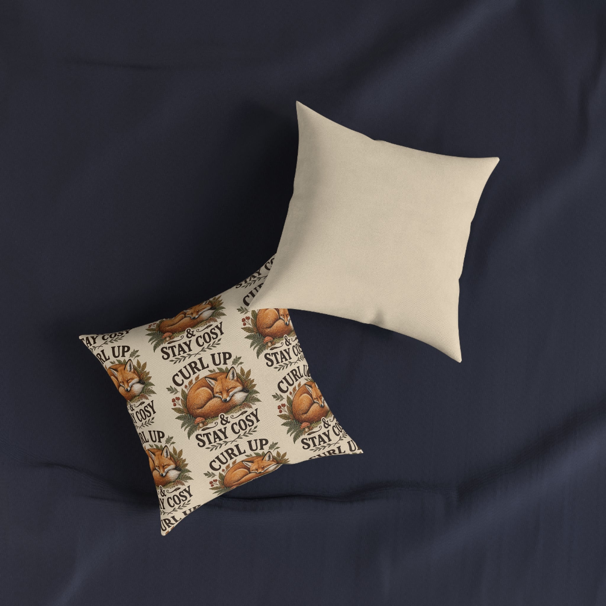 Square Cushion – Curl Up & Stay Cosy | Cosy Home Cushion