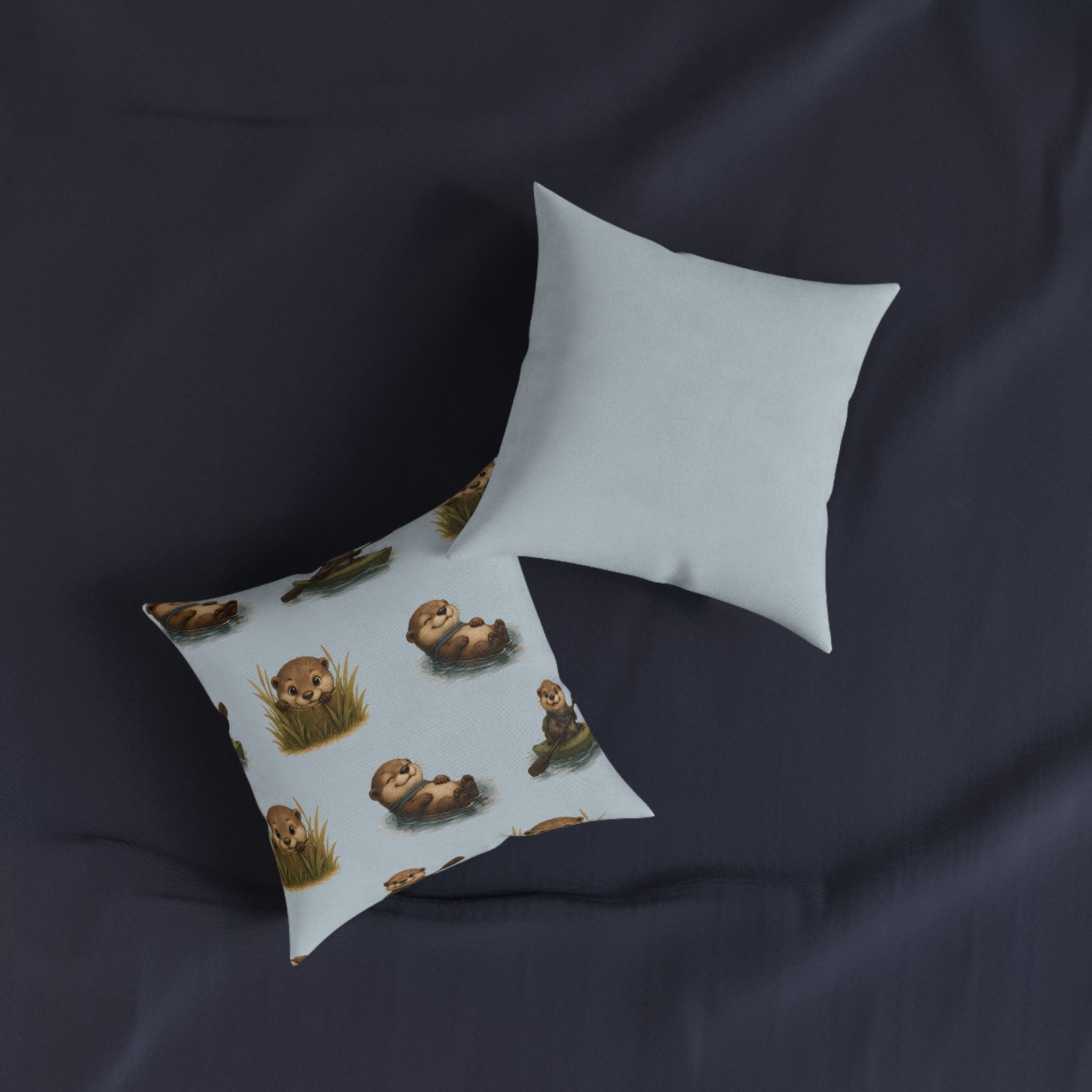 Square Cushion – Otter Fun | Otter Lover Cushion