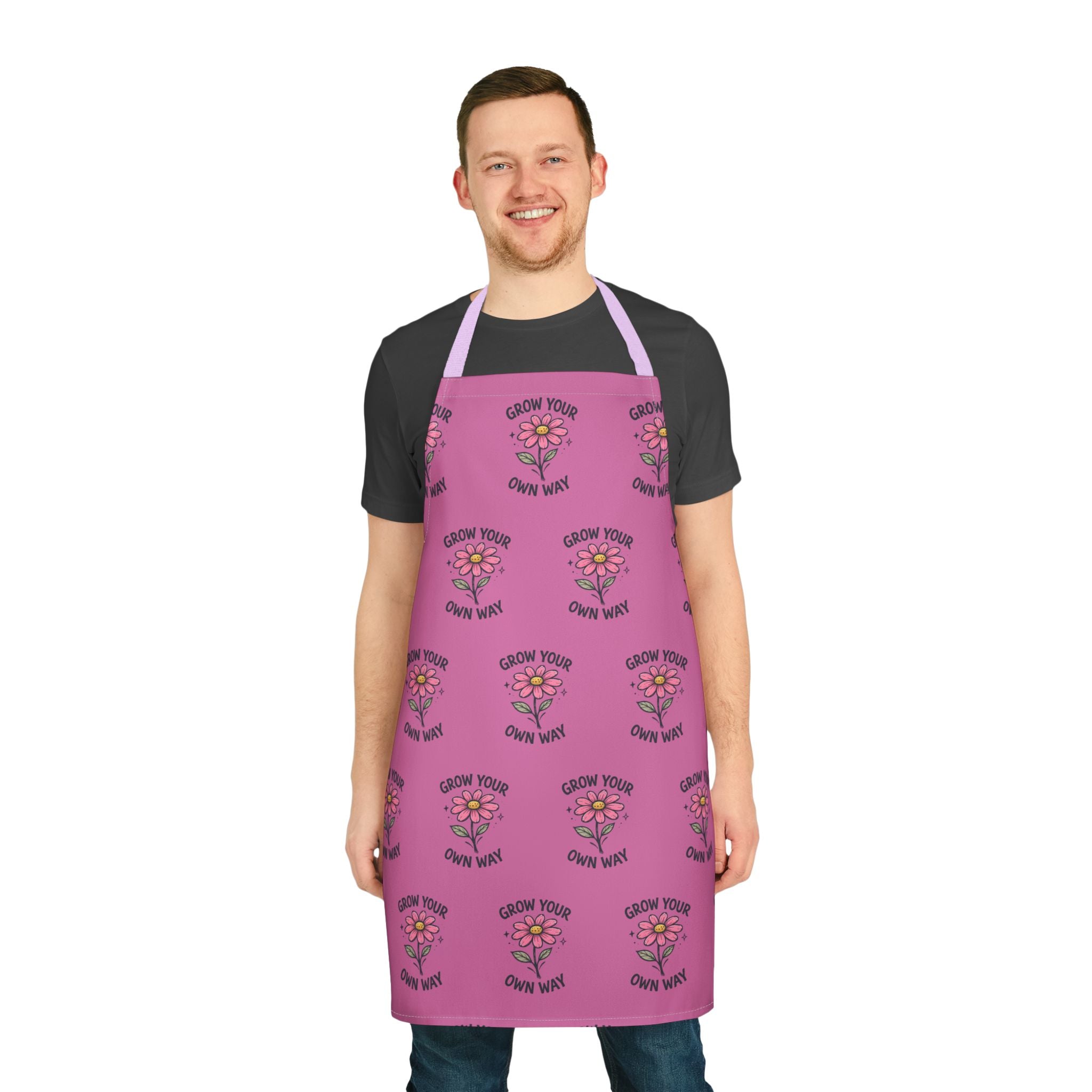 Kitchen Apron - Grow Your Own Way - Motivational Design