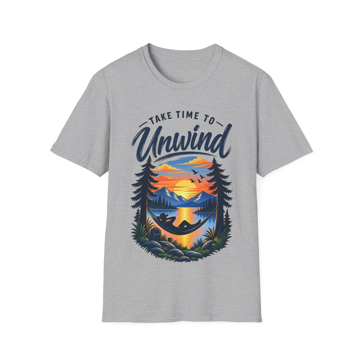 Unisex T-Shirt – Take Time to Unwind | Relaxed Lifestyle T-Shirt