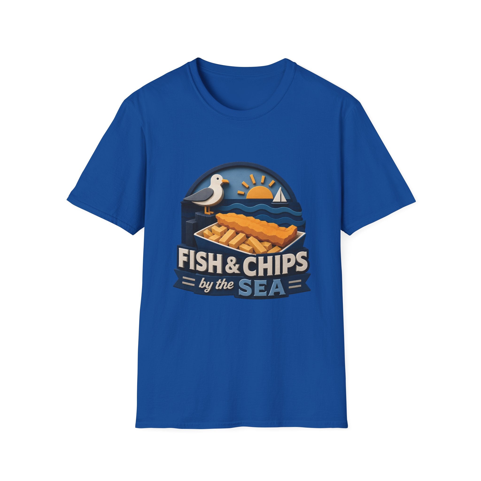 Unisex T-Shirt - Fish & Chips By The Sea