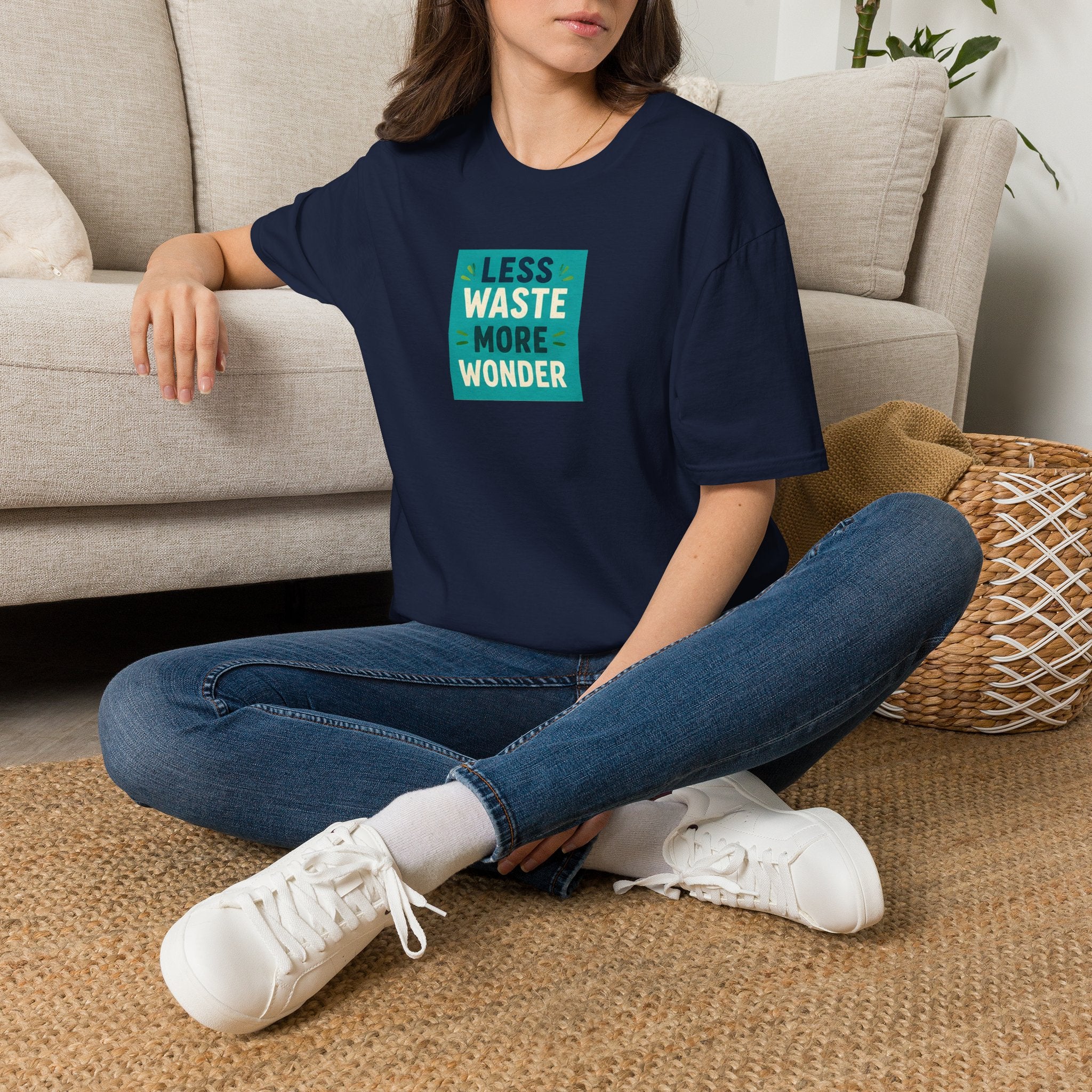 Unisex T-Shirt – Less Waste More Wonder | Sustainable Nature Tee