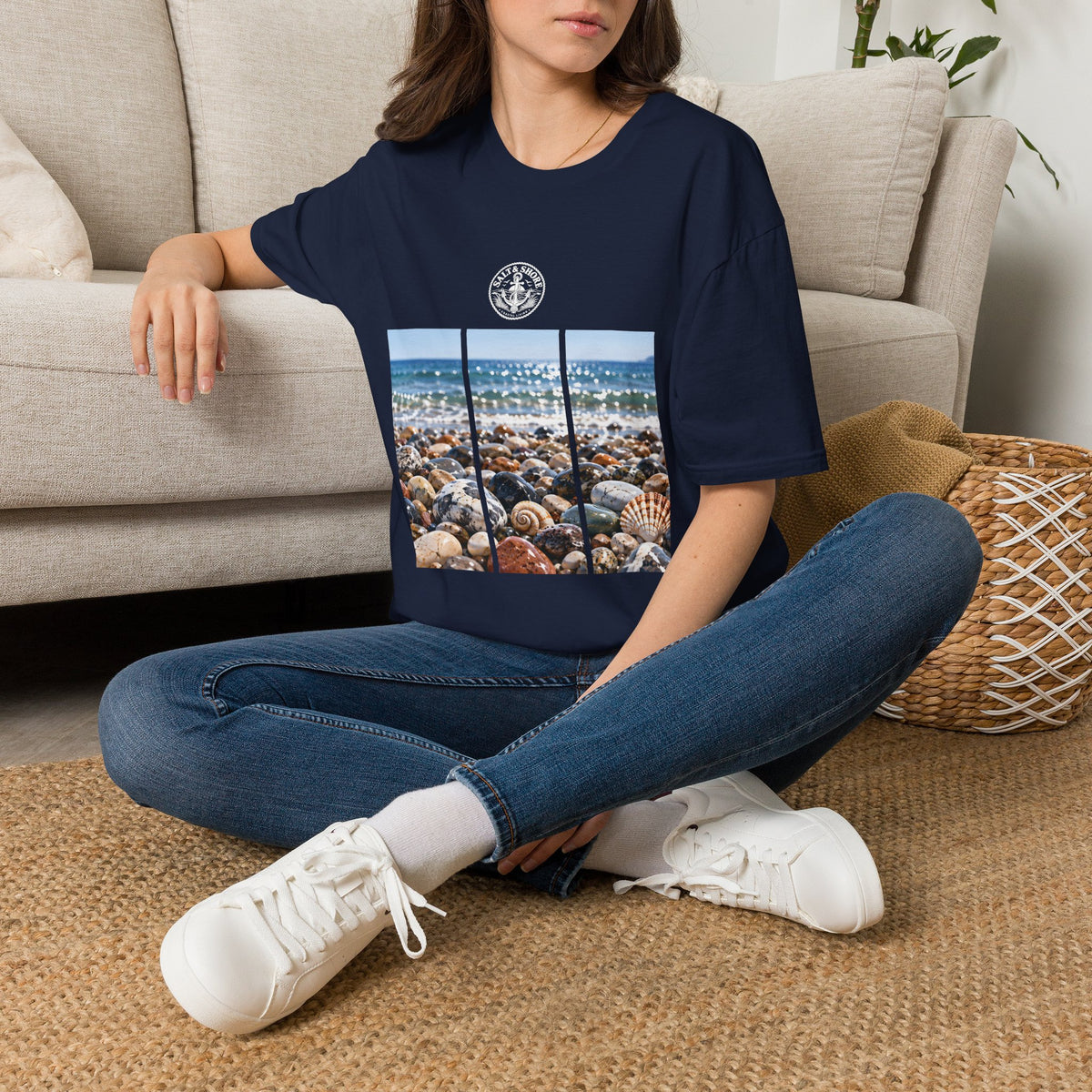 Women's T-Shirt - Salt & Shore - Pebbles