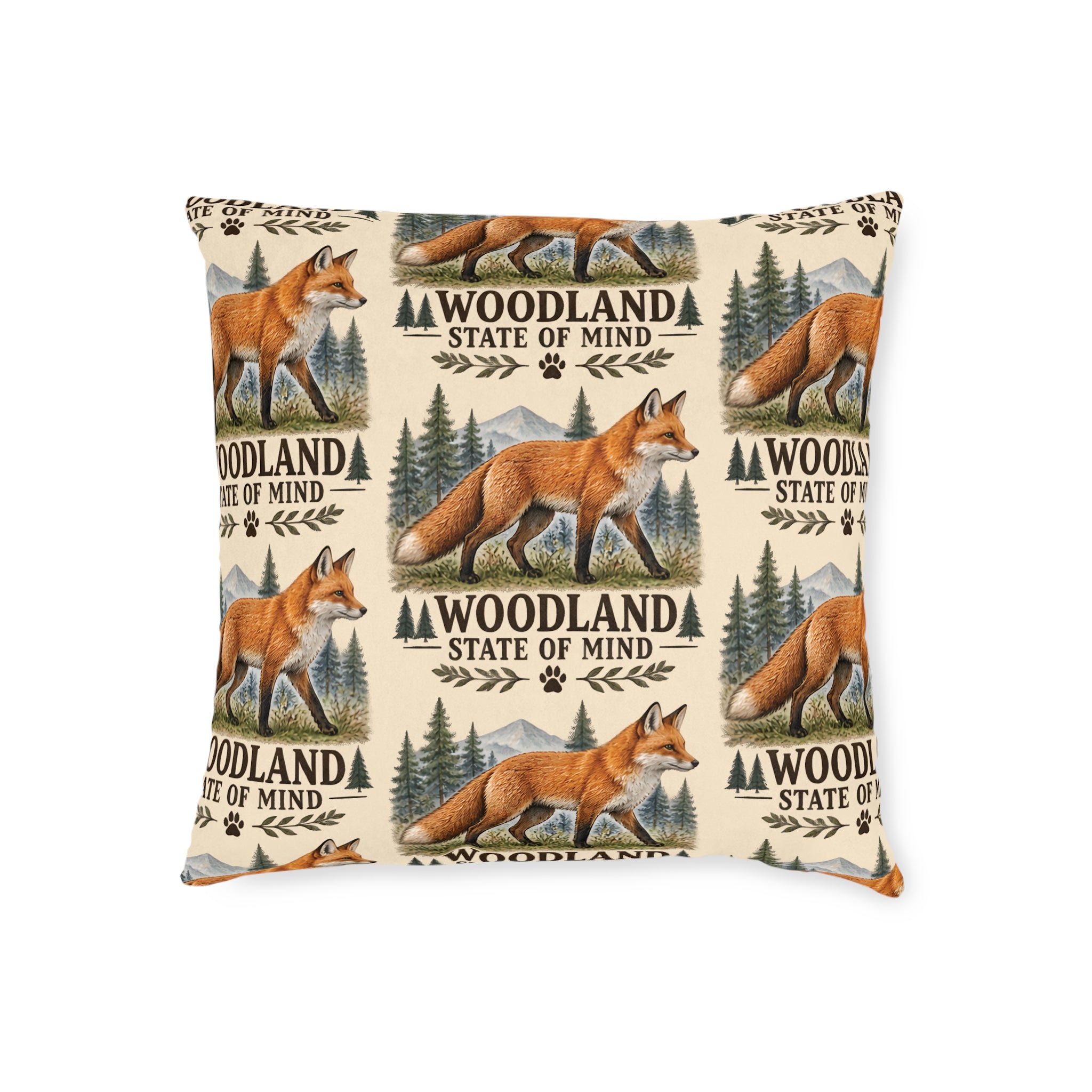 Square Cushion – Woodland State of Mind | Woodland & Nature Cushion