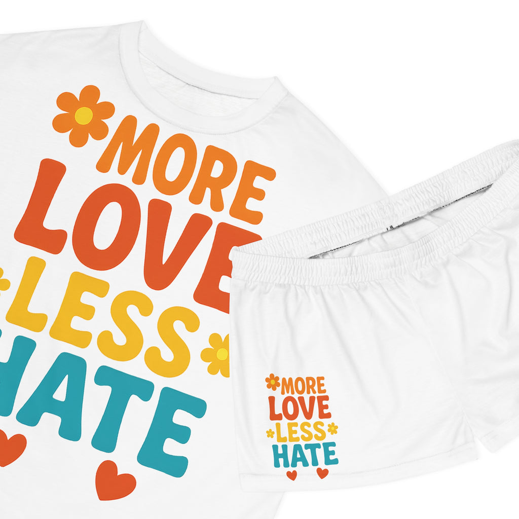 Women's Pyjama Set - More Love Less Hate Design