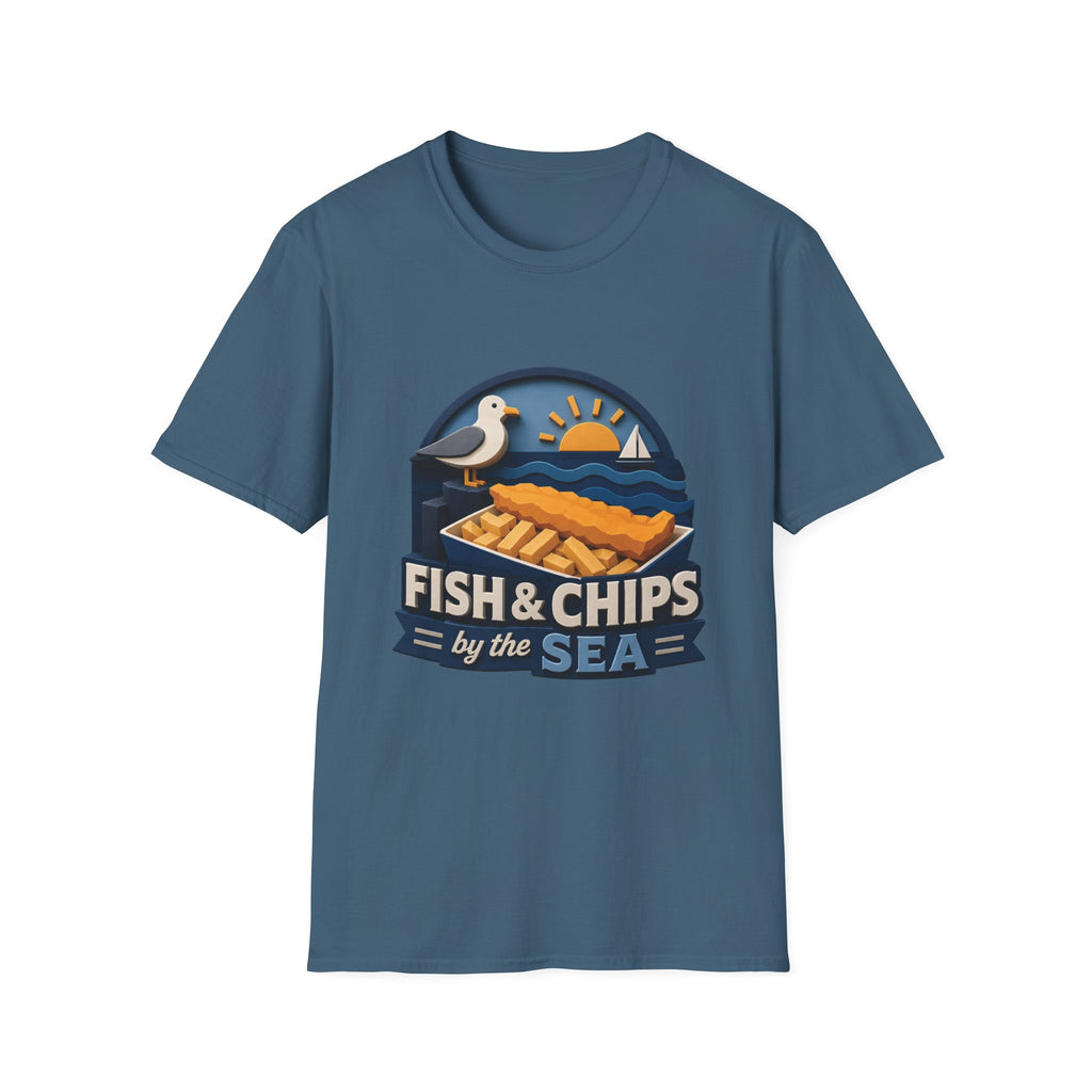 Unisex T-Shirt - Fish & Chips By The Sea