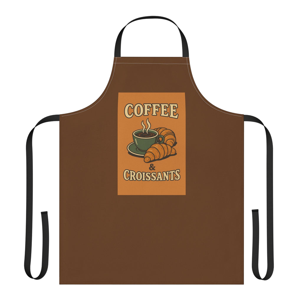 Kitchen Apron - Coffee & Croissant Design