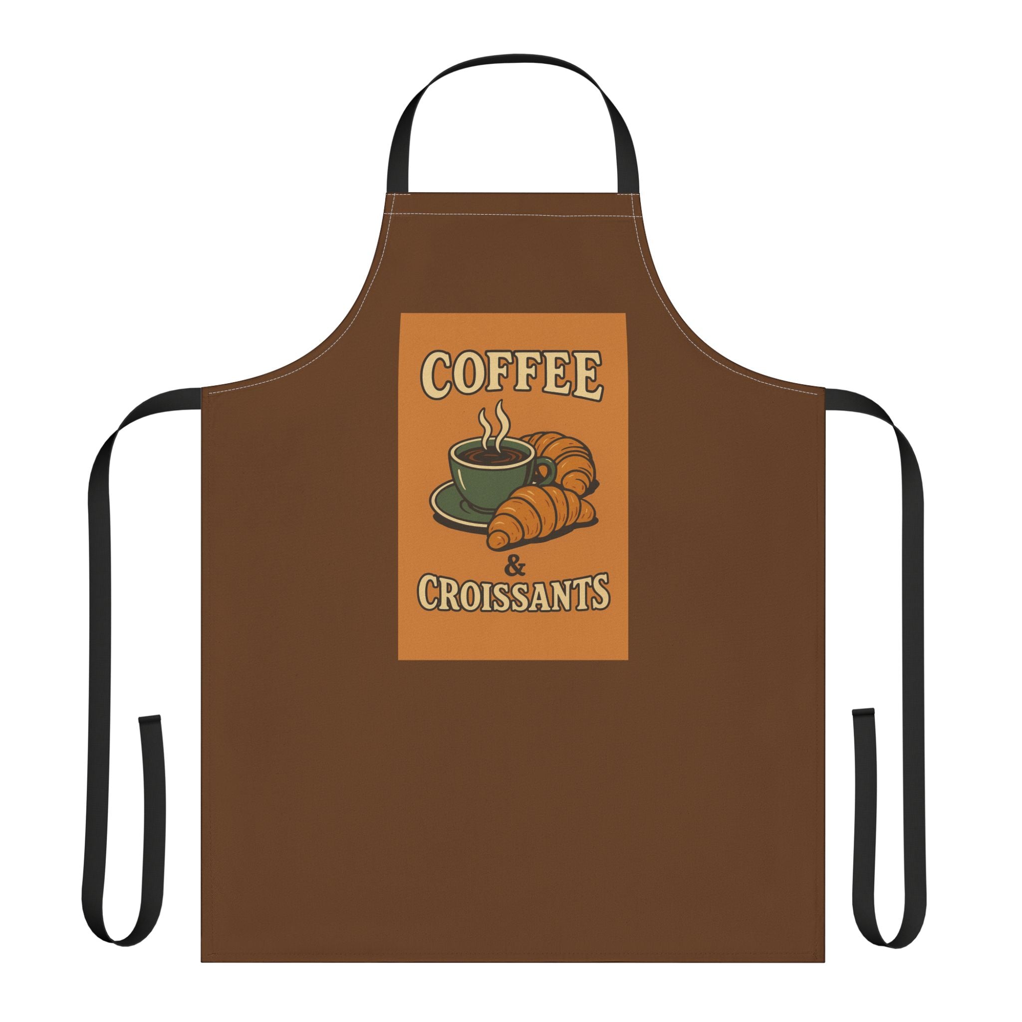 Kitchen Apron - Coffee & Croissant Design