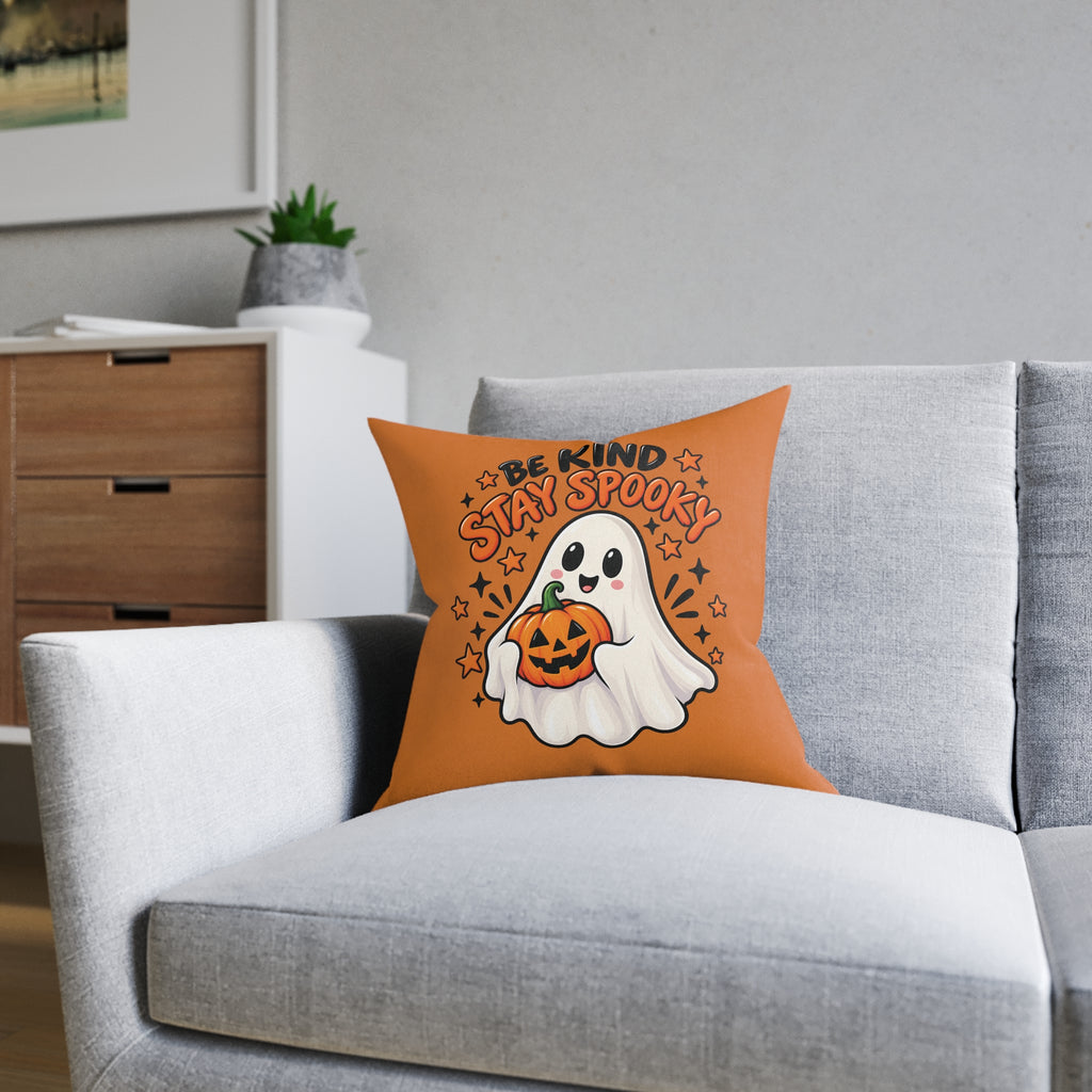 Square Cushion - Be Kind Stay Spooky - Halloween