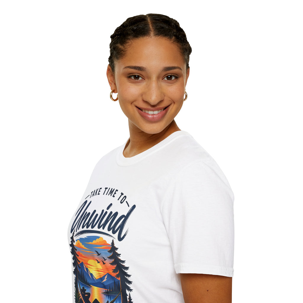 Unisex T-Shirt – Take Time to Unwind | Relaxed Lifestyle T-Shirt