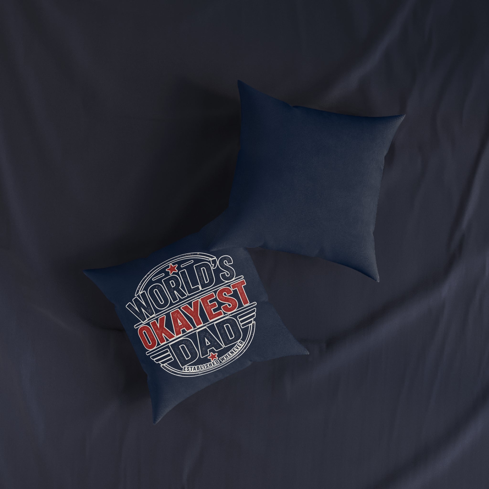 Square Cushion - World's Okayest Dad