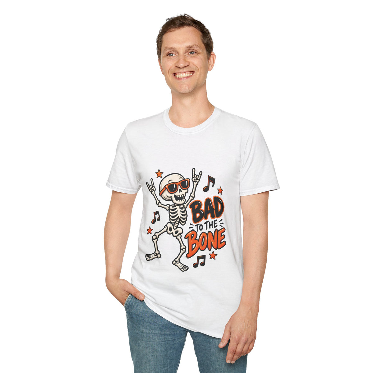 Unisex T-Shirt - Bad To The Bone - Halloween
