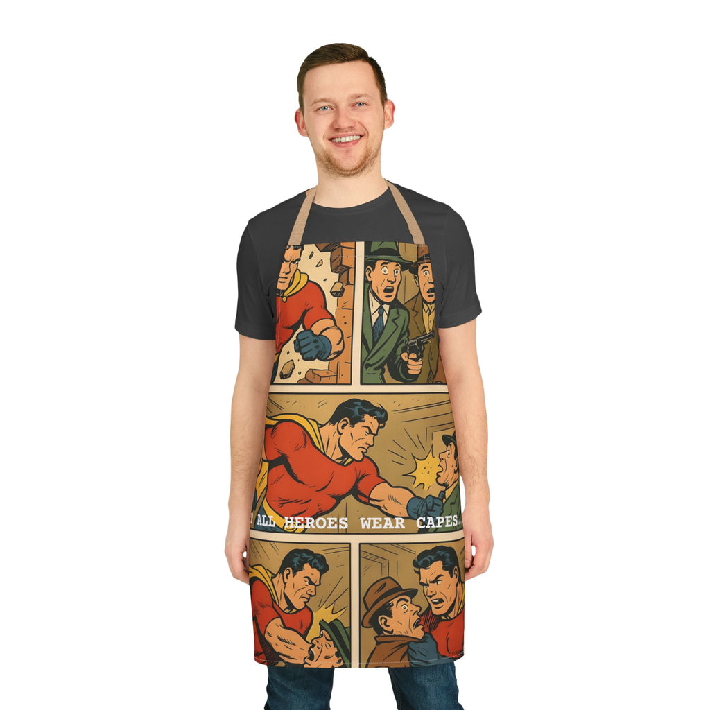 Kitchen Apron - Not All Heroes Wear Capes Design