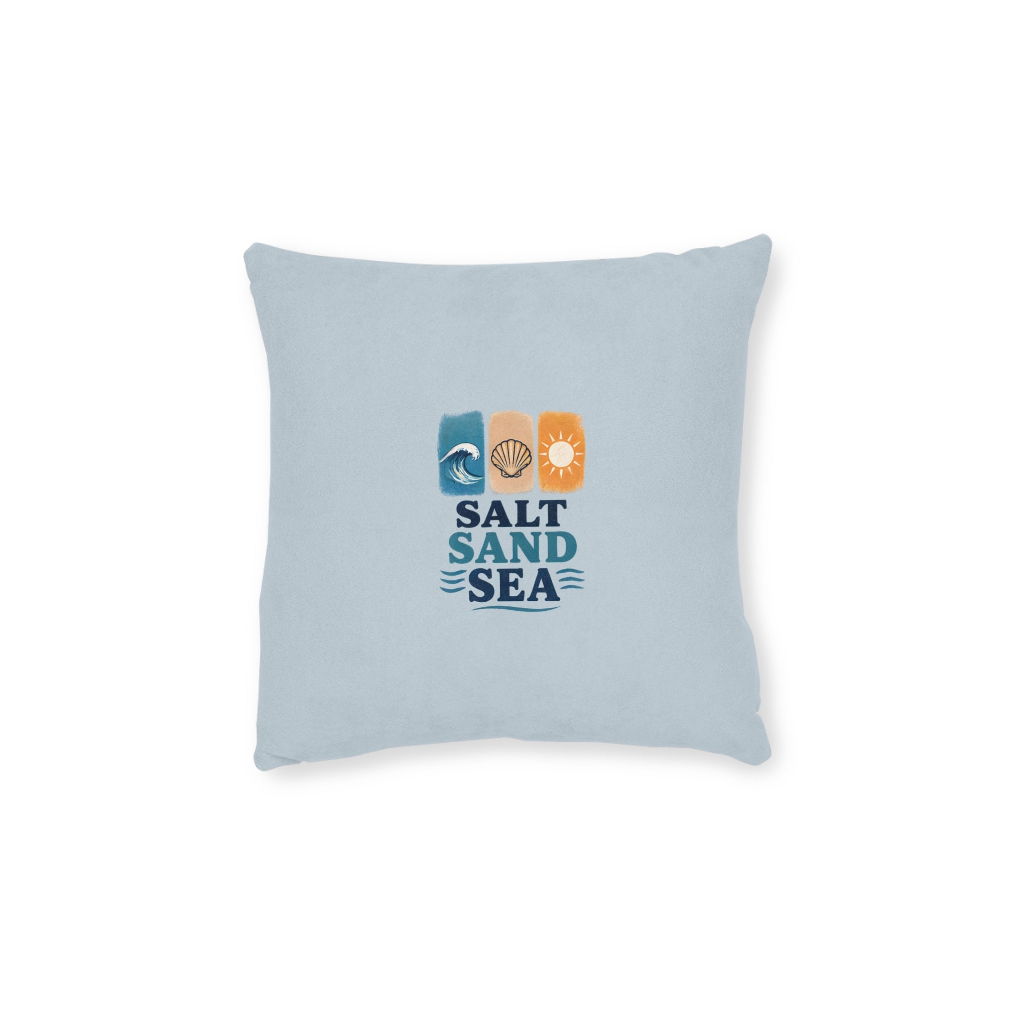 Square Cushion - Salt Sand Sea | Coastal Beach Home Decor