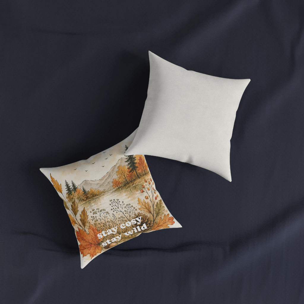 Square Cushion - stay cosy stay wild