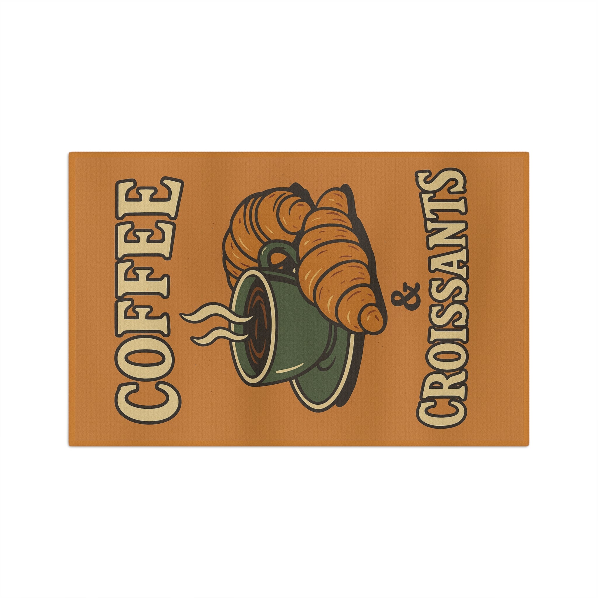 Microfiber Tea Towel - Coffee & Croissants