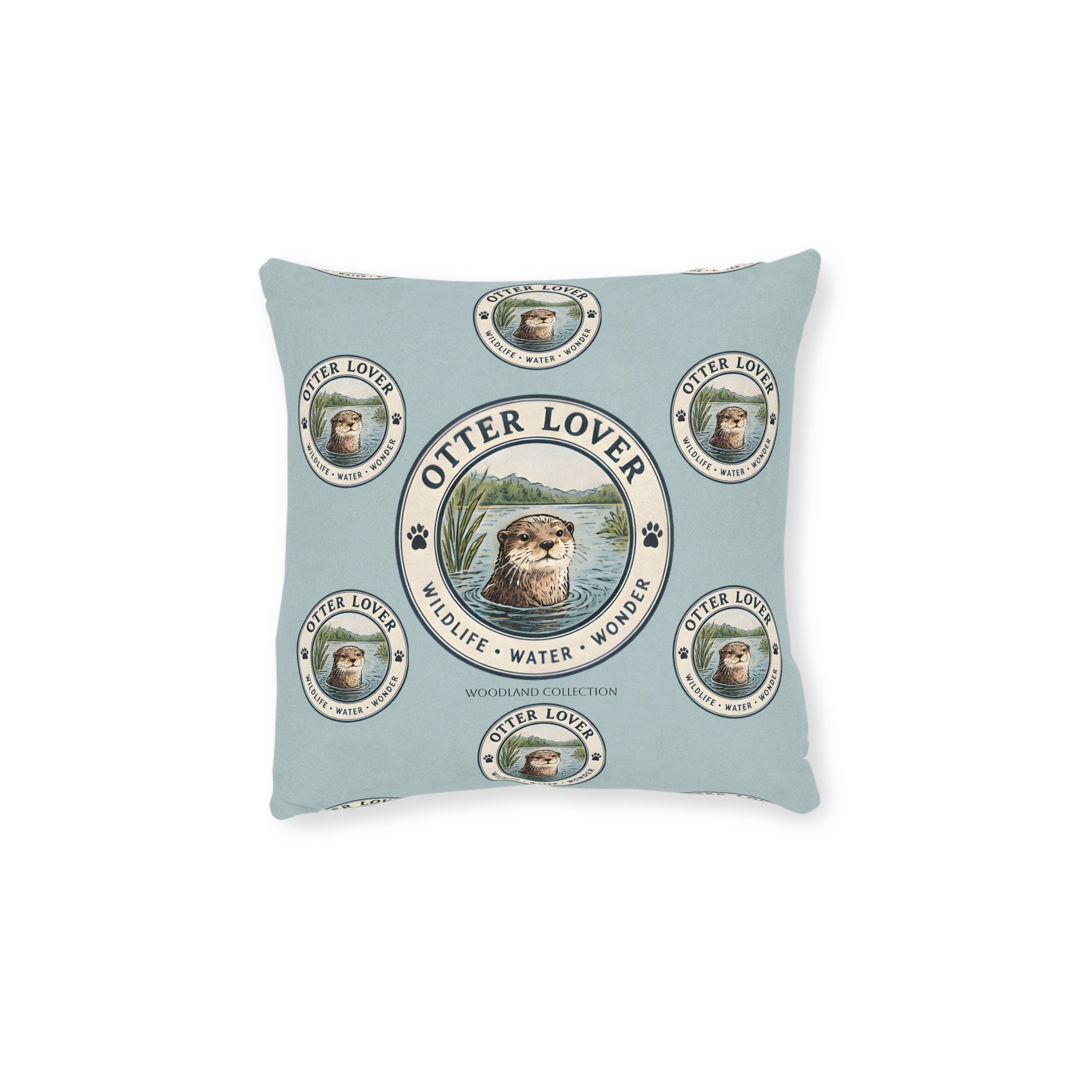 Square Cushion – Otter | Woodland Collection