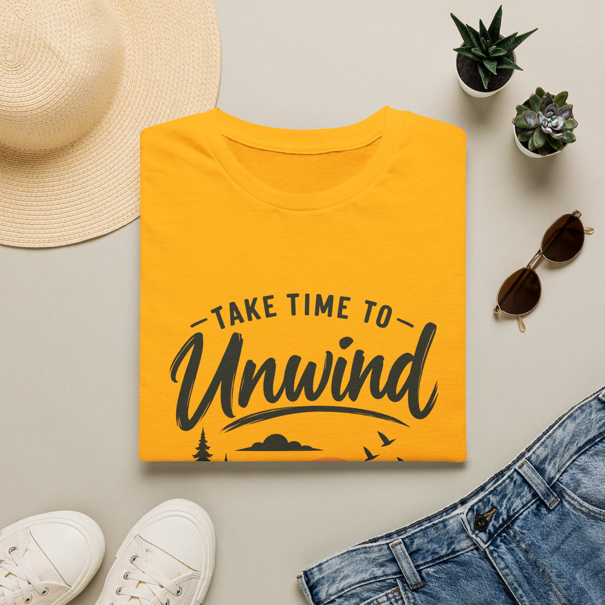 Women's T-Shirt – Take Time To Unwind | Relaxed Lifestyle T-Shirt