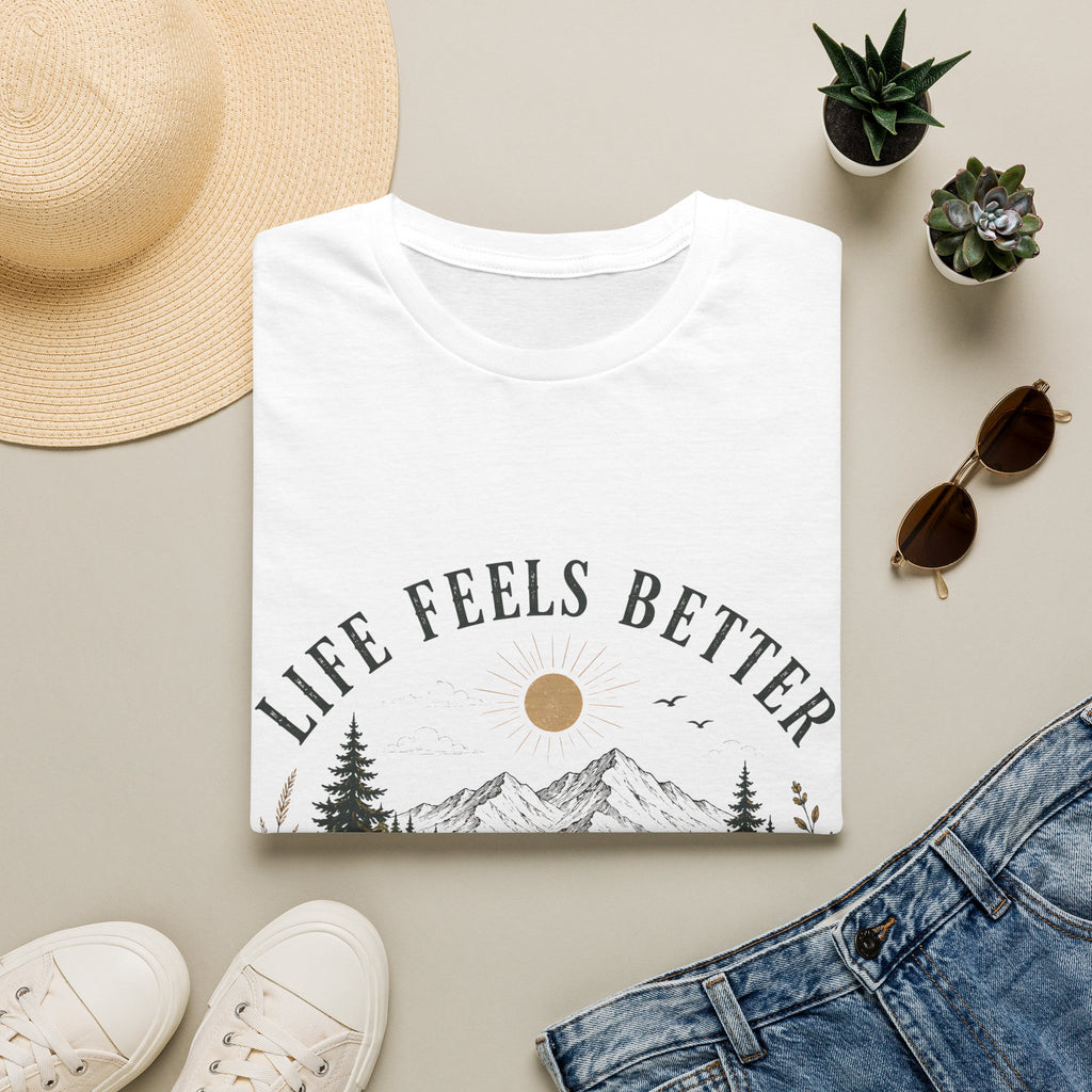 Unisex T-Shirt - Life Feels Better Outside