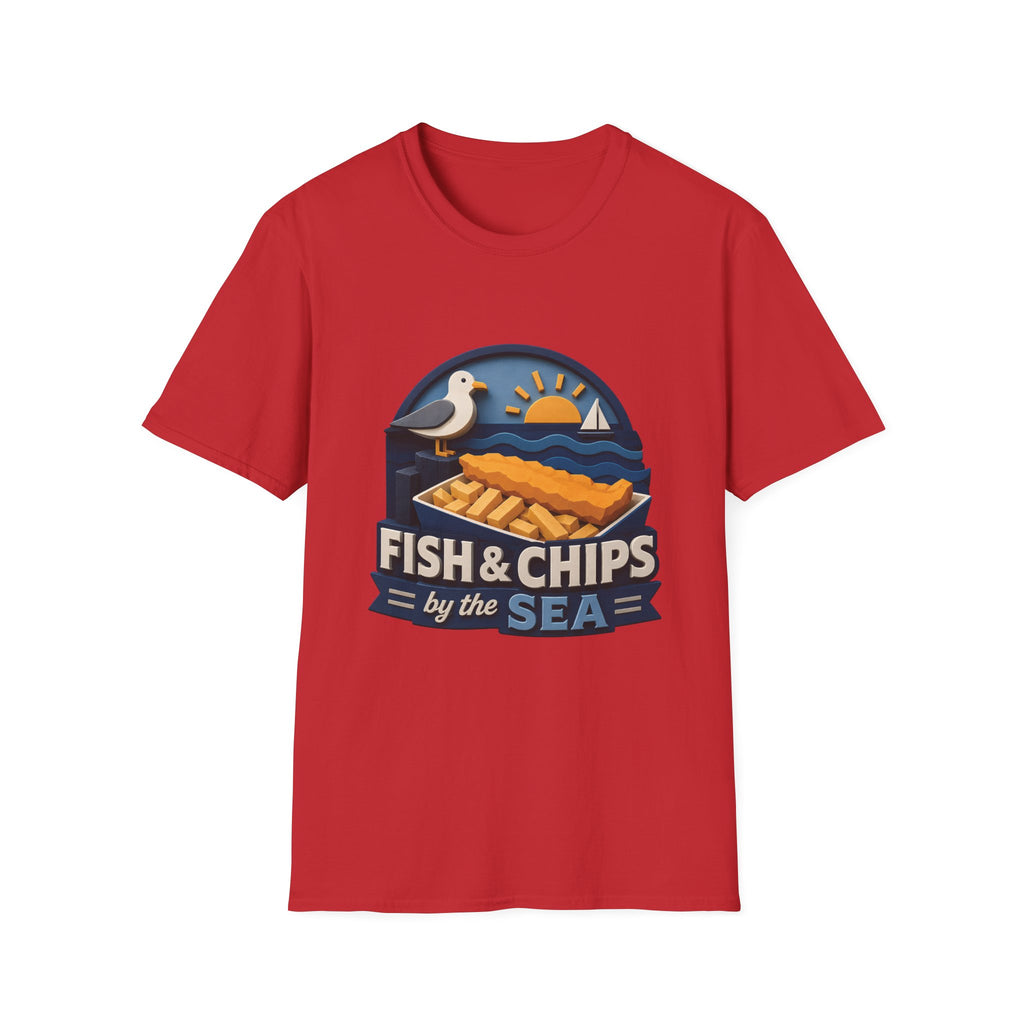 Unisex T-Shirt - Fish & Chips By The Sea