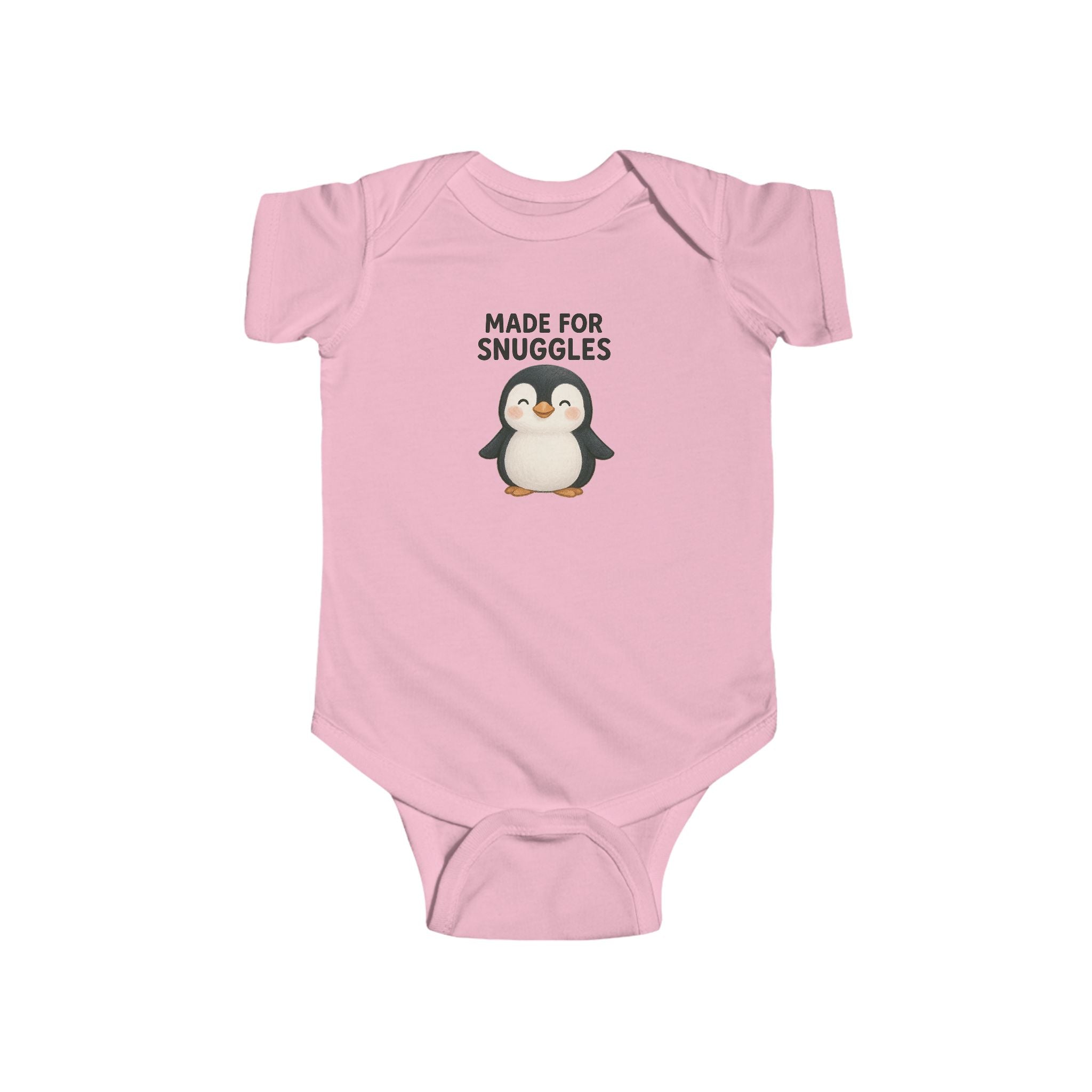 Babygrow - "Made for Snuggles" Cute Penguin Baby Onesie