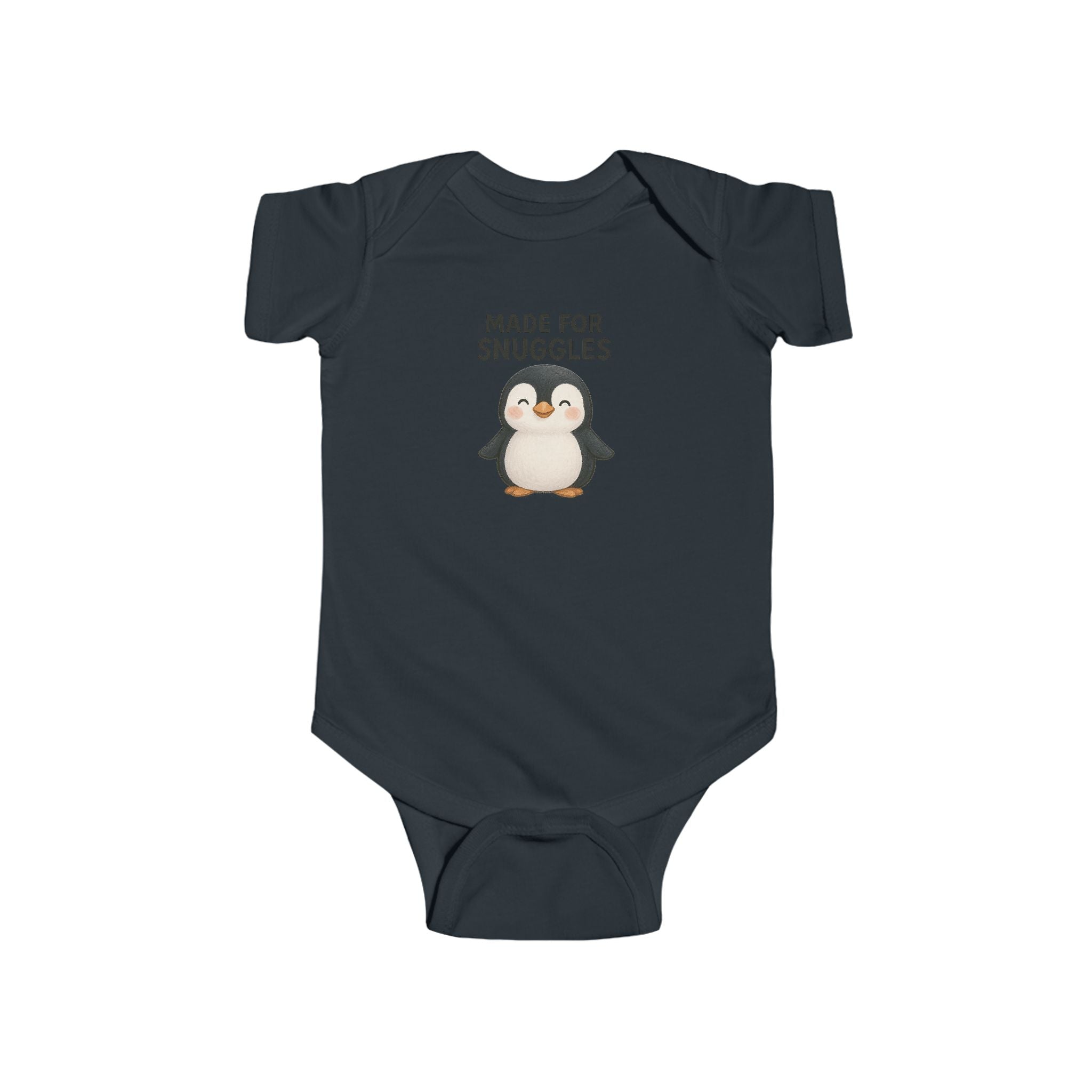 Babygrow - "Made for Snuggles" Cute Penguin Baby Onesie