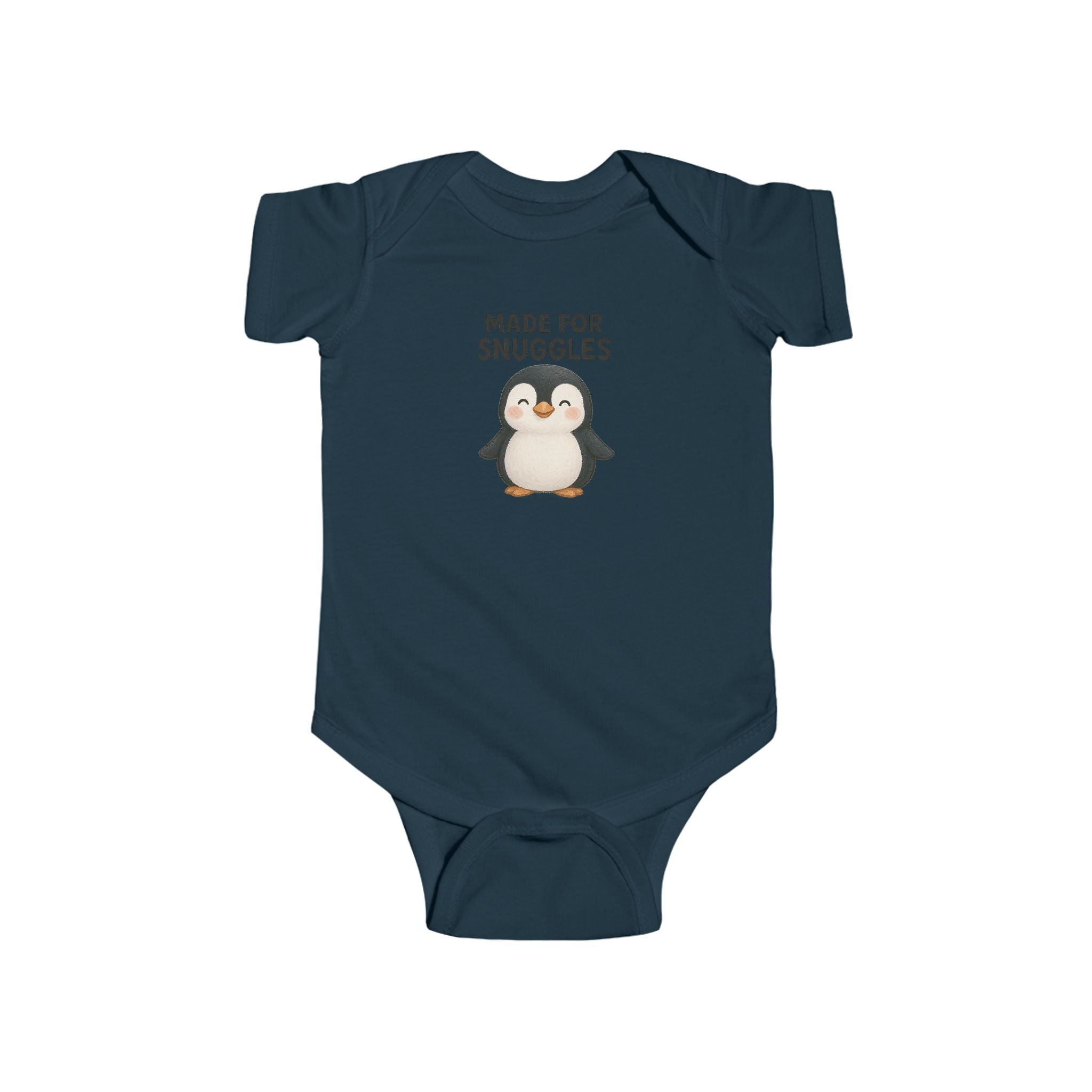 Babygrow - "Made for Snuggles" Cute Penguin Baby Onesie