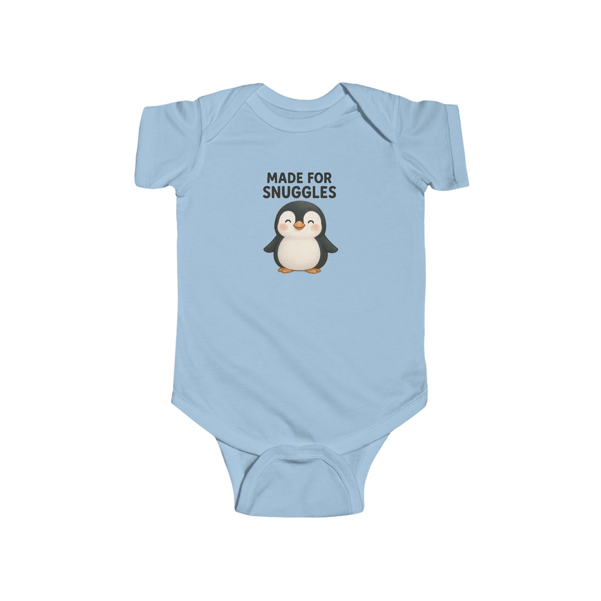Babygrow - "Made for Snuggles" Cute Penguin Baby Onesie