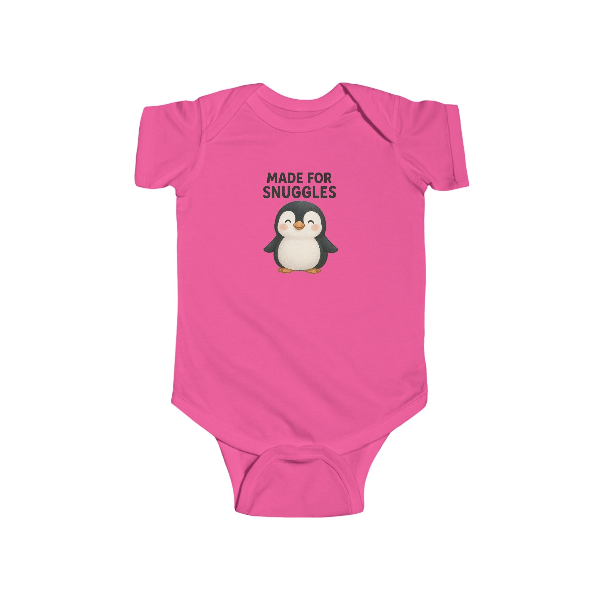Babygrow - "Made for Snuggles" Cute Penguin Baby Onesie