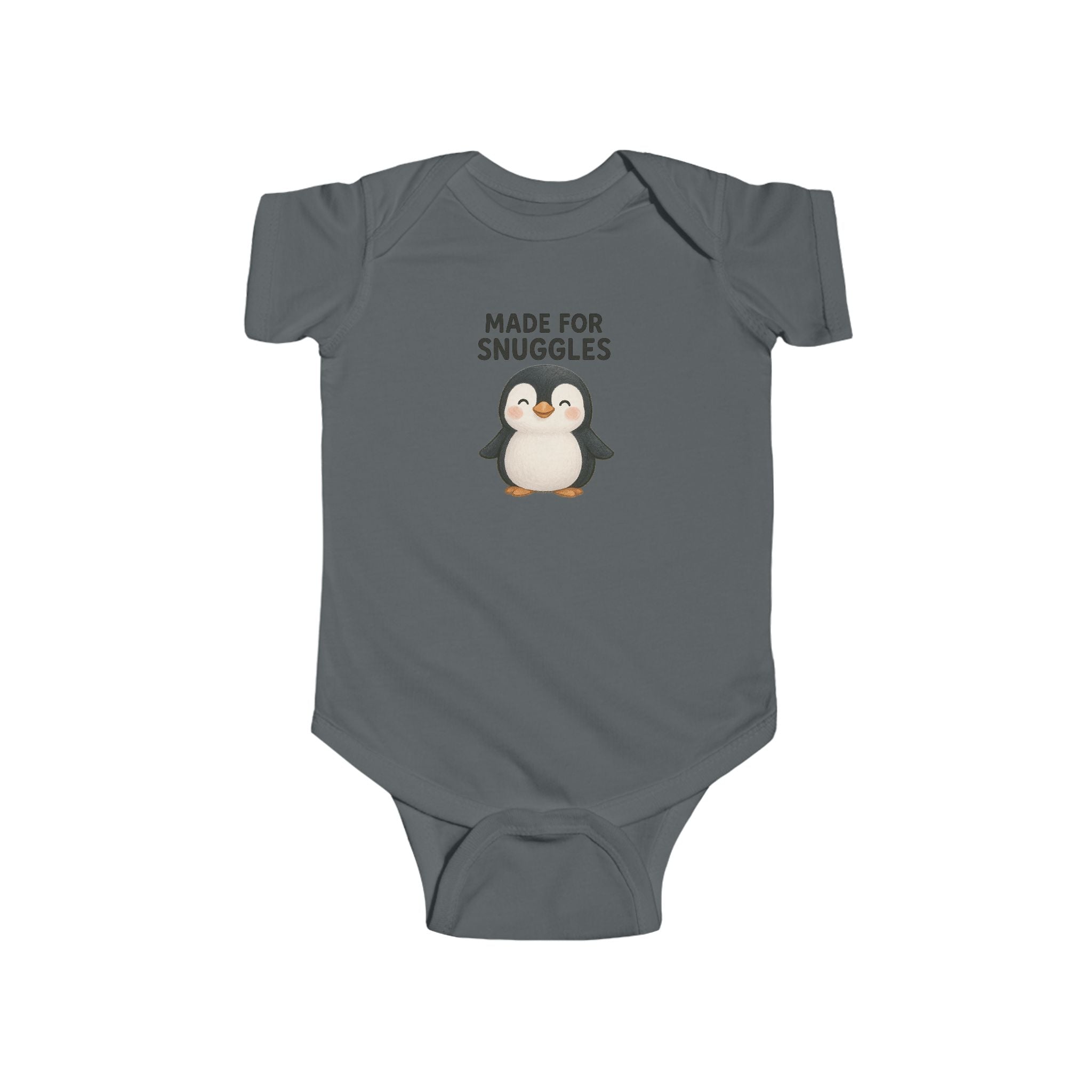 Babygrow - "Made for Snuggles" Cute Penguin Baby Onesie