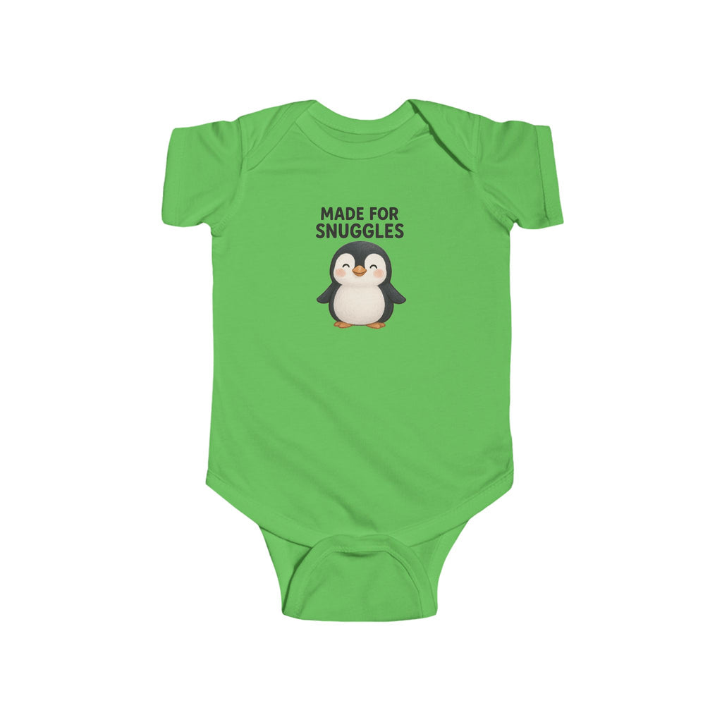 Babygrow - "Made for Snuggles" Cute Penguin Baby Onesie