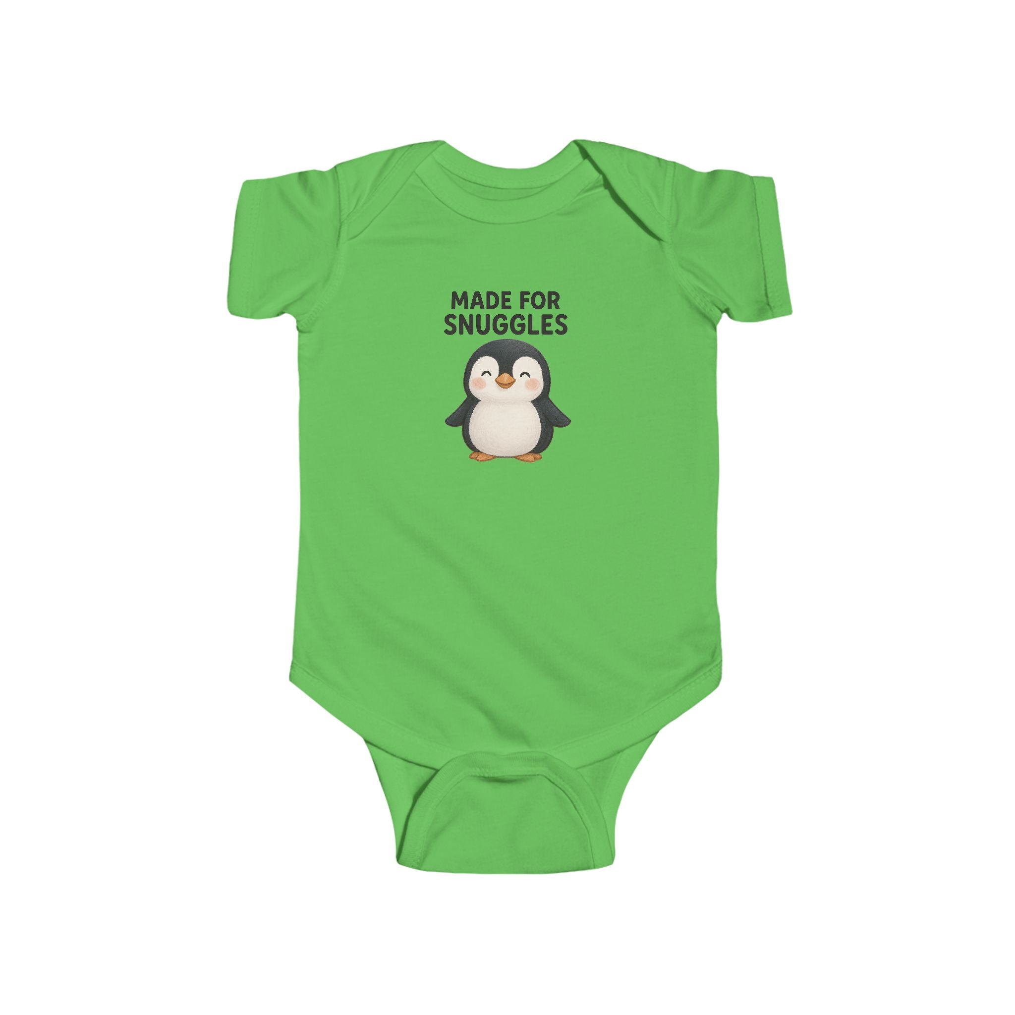 Babygrow - "Made for Snuggles" Cute Penguin Baby Onesie