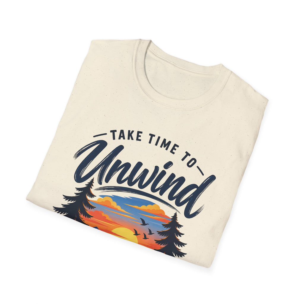 Unisex T-Shirt – Take Time to Unwind | Relaxed Lifestyle T-Shirt