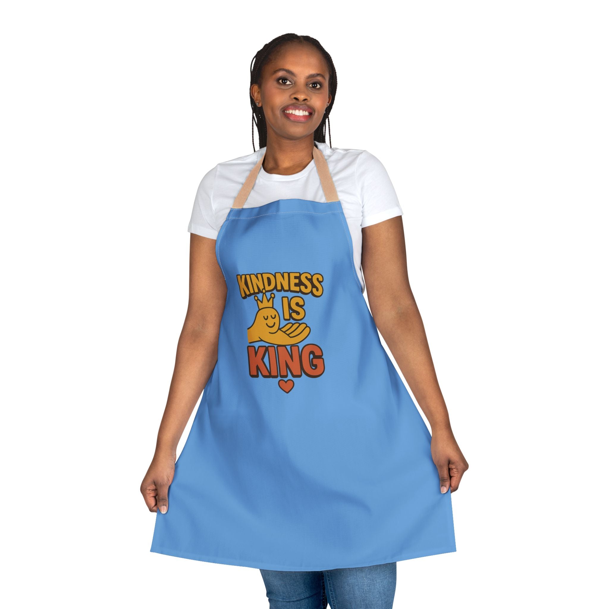 Kitchen Apron - Kindness is King Design