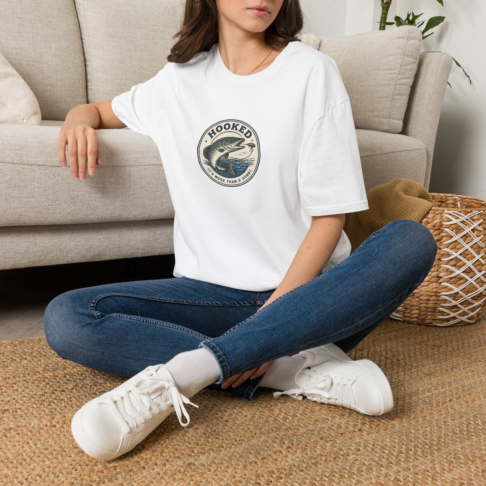 Unisex T-Shirt – Hooked | Fishing & Angling Tee
