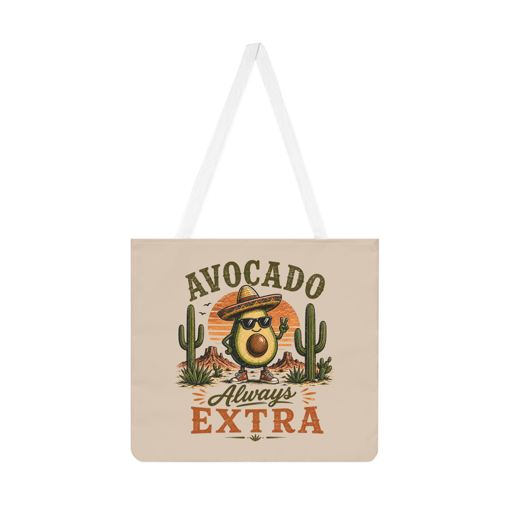 Large Beach Tote Bag – Avocado Always Extra