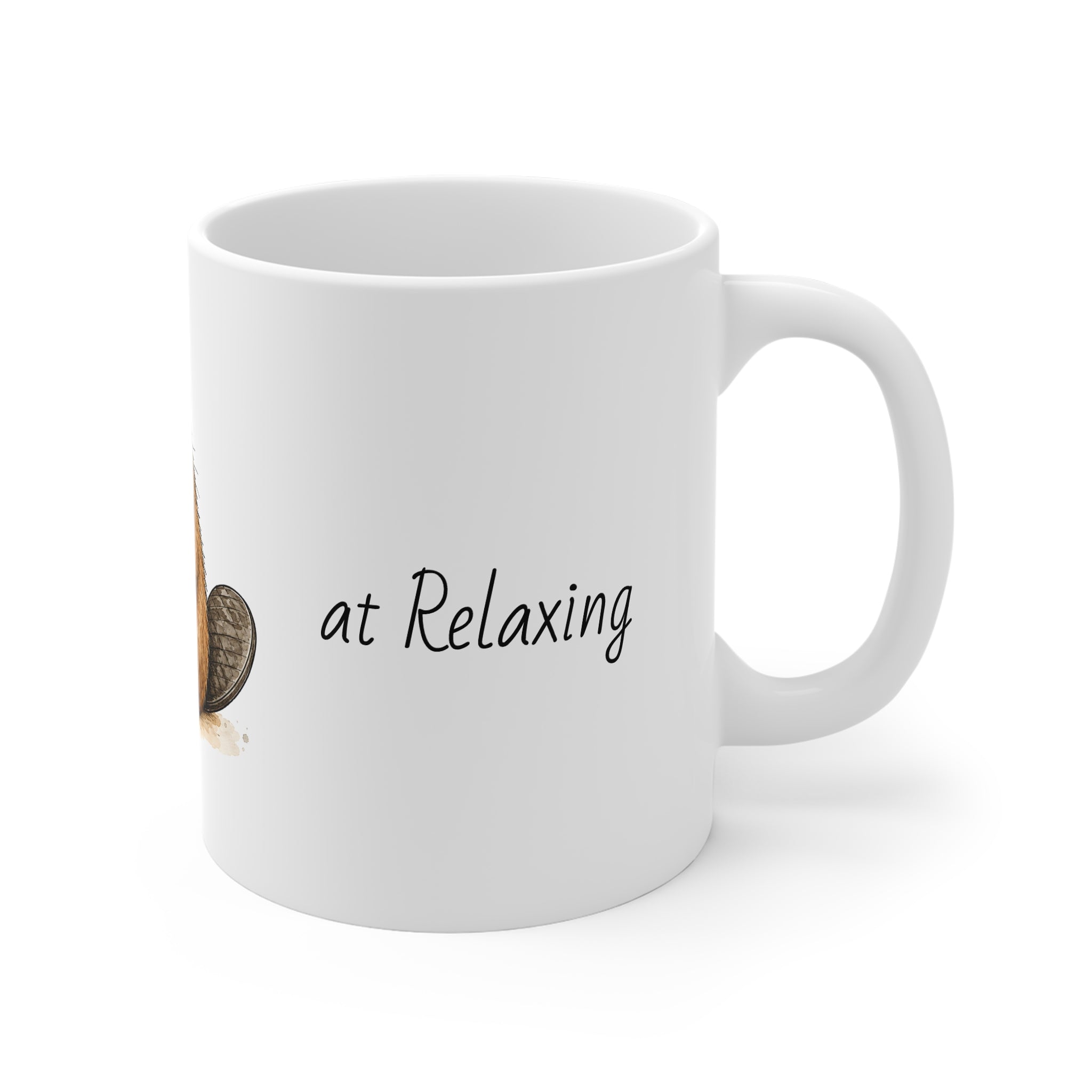 Ceramic Mug – Dam Good at Relaxing | Funny Beaver Mug | Animal Lover Gift