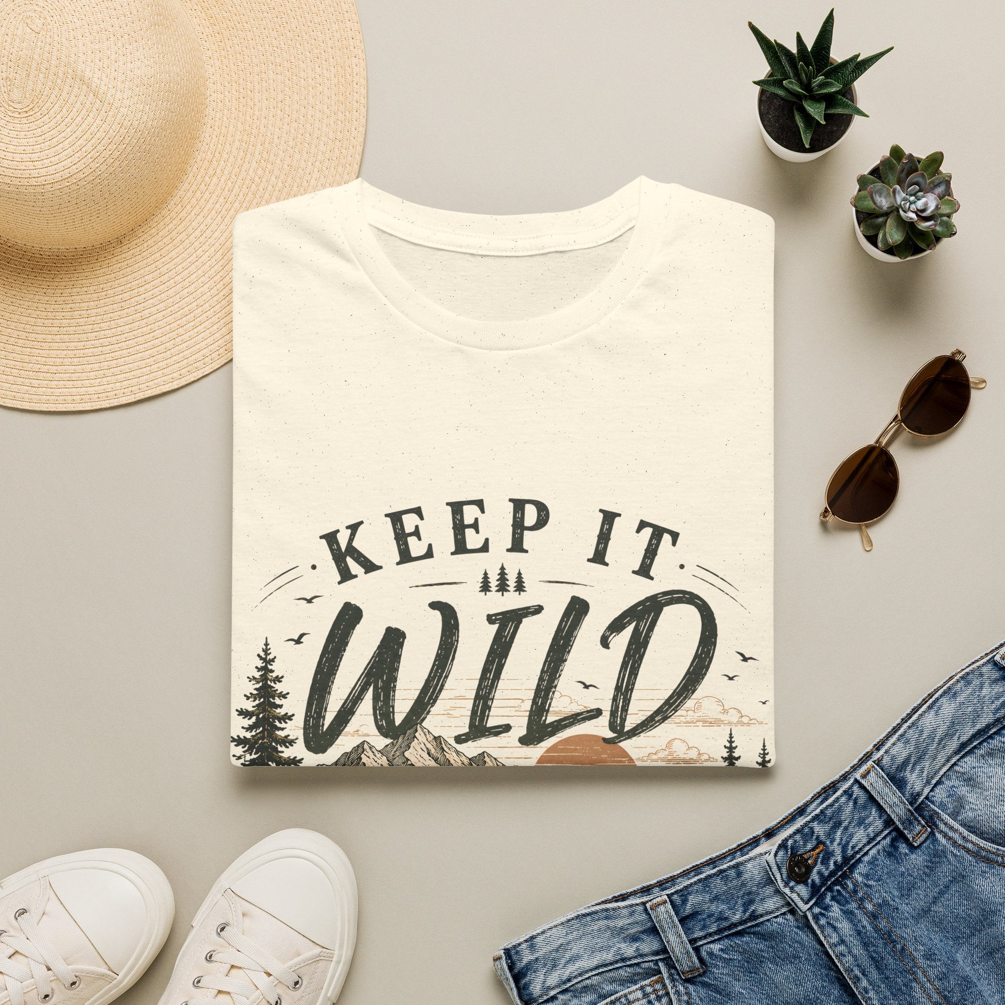 Unisex T-Shirt - Keep It Wild Bear