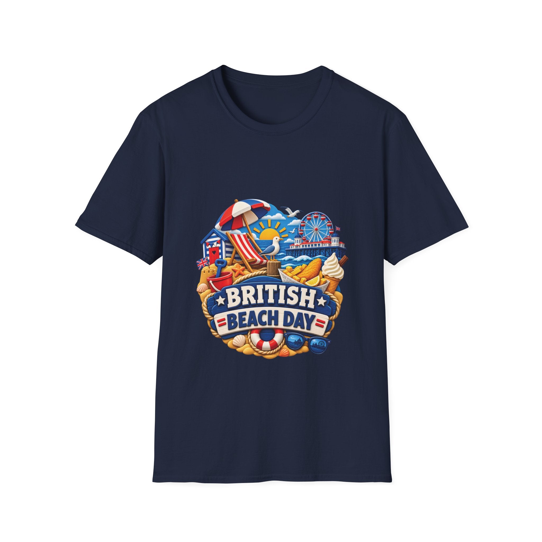 Unisex T-Shirt - British Beach Day
