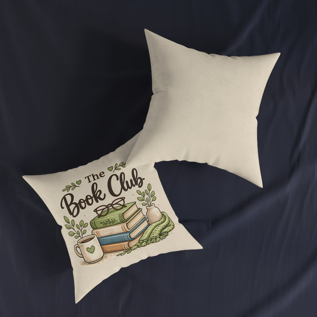 Square Cushion – The Book Club | Reading Cushion for Book Lovers
