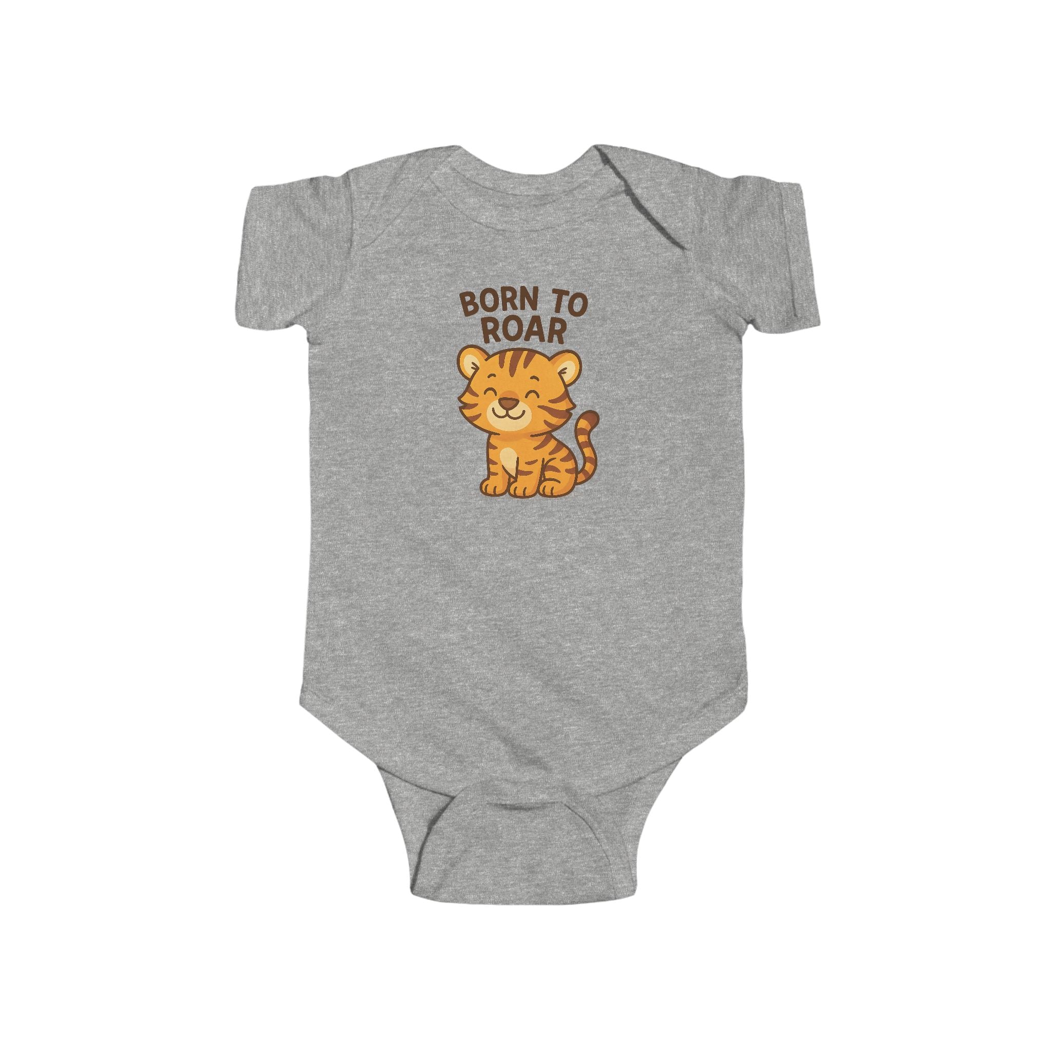 Babygrow - "Born to Roar" Cute Tiger Baby Onesie