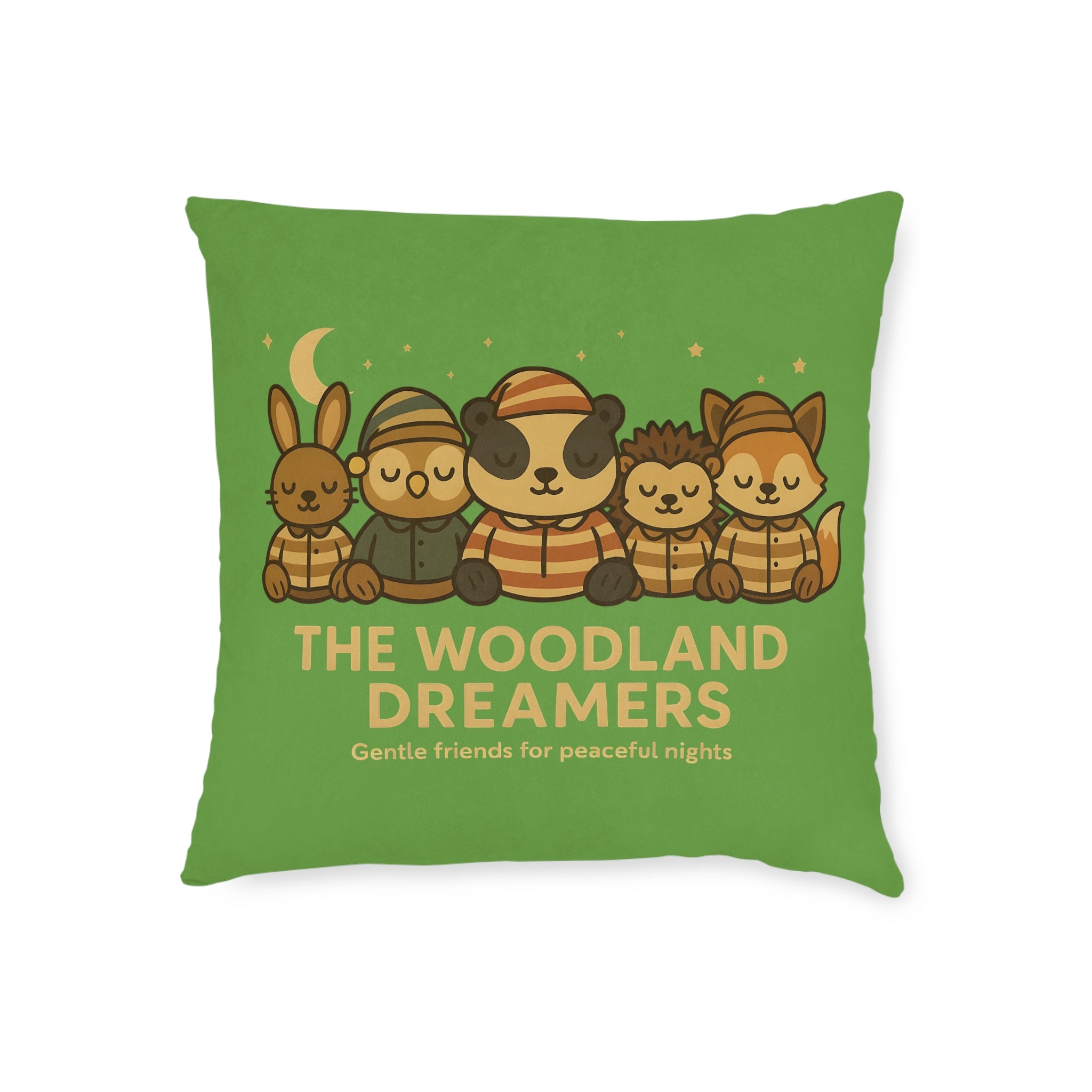 Square Cushion - Woodland Dreamers (Woodland Green)