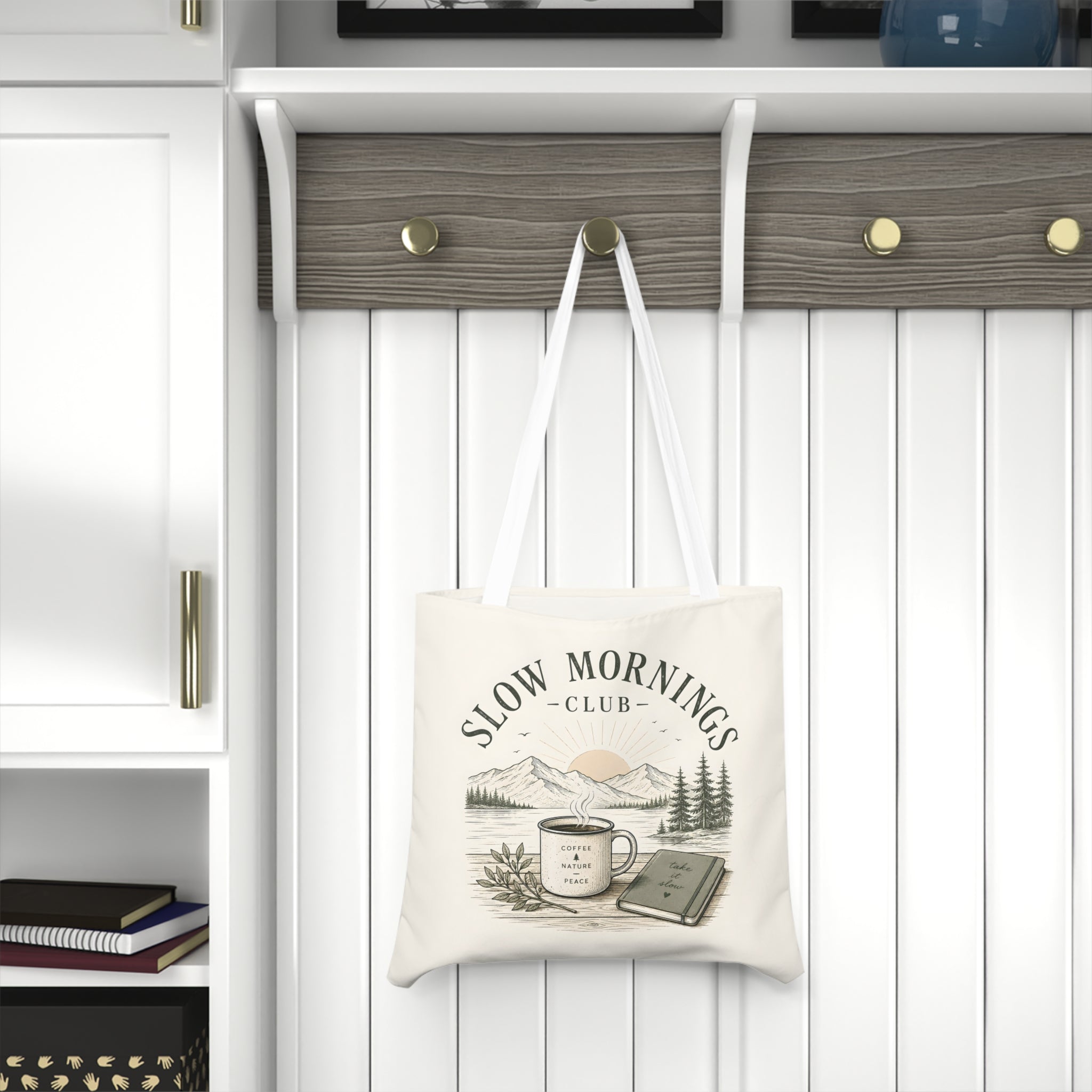 Large Tote Bag - Slow Morning Club | Relaxed Everyday Tote