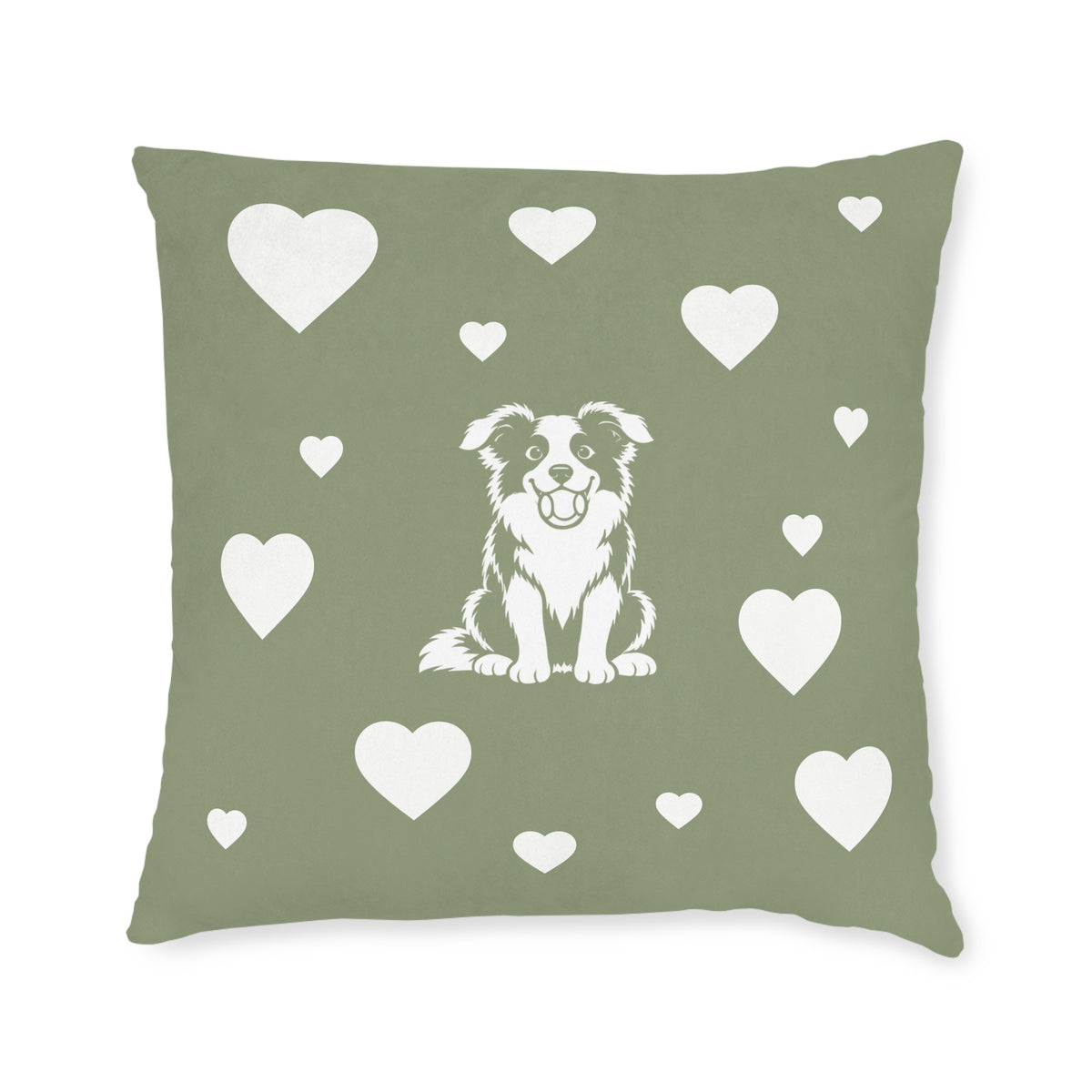 Square Cushion - Border Collie Ball Fun