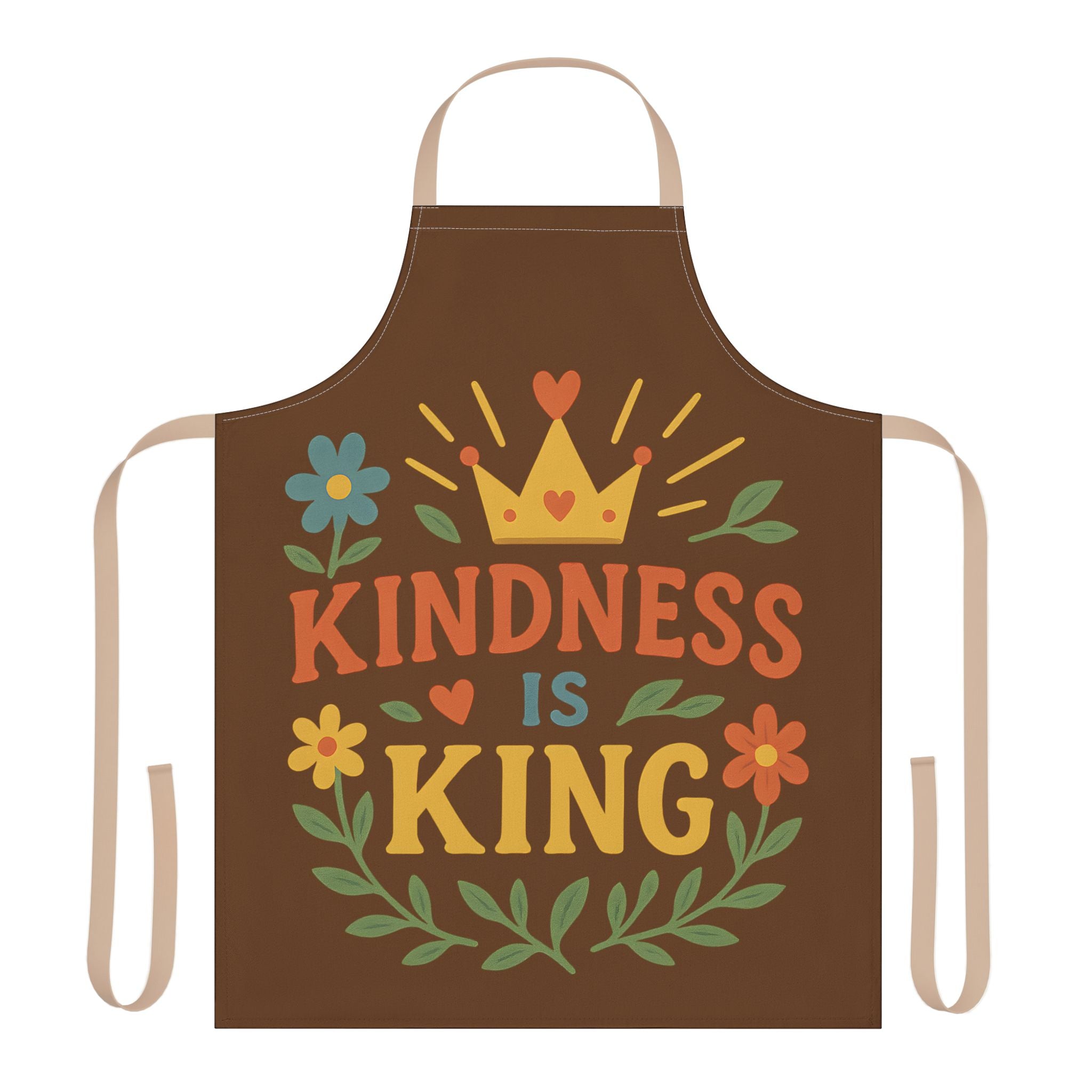 Kitchen Apron - Kindness Is King Design