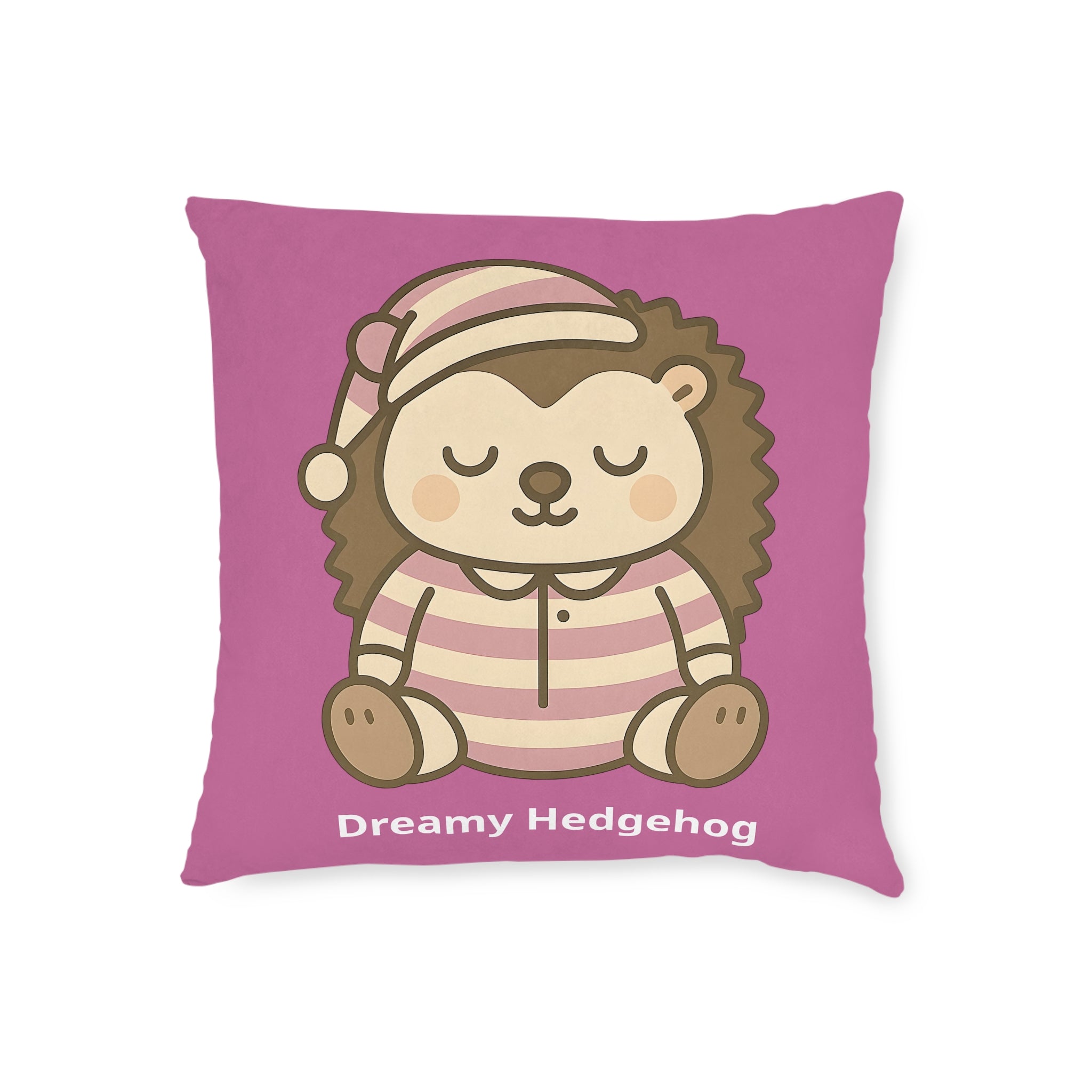 Square Cushion - Dreamy Hedgehog - The Woodland Dreamers