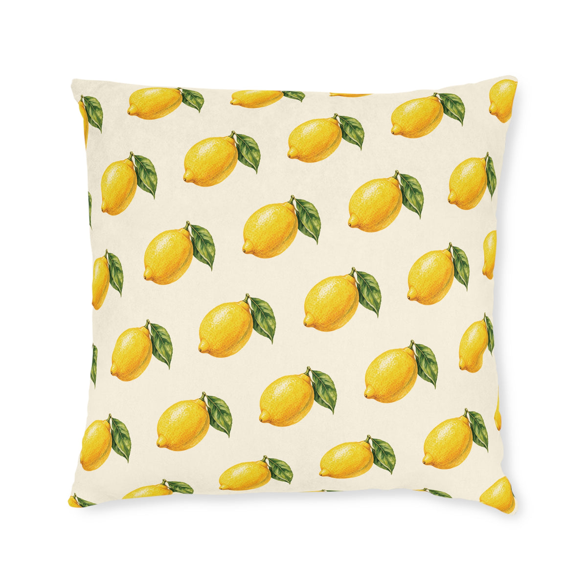 Square Cushion – Lemon Pattern | Fruit & Summer Home Decor